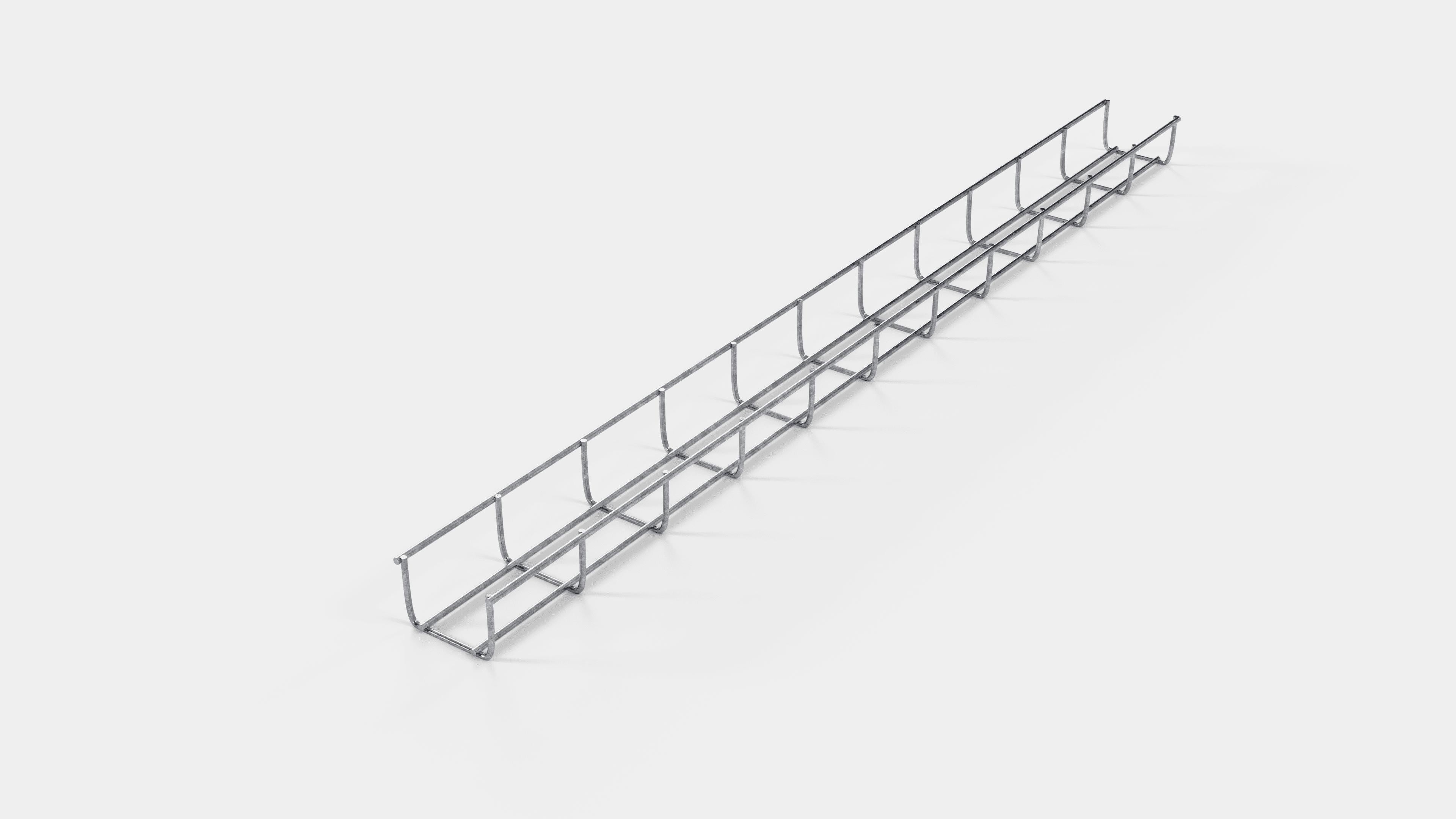 Altezza canalina 110 cm, profondità 5 cm, dimensione maglia 5 x 10 cm