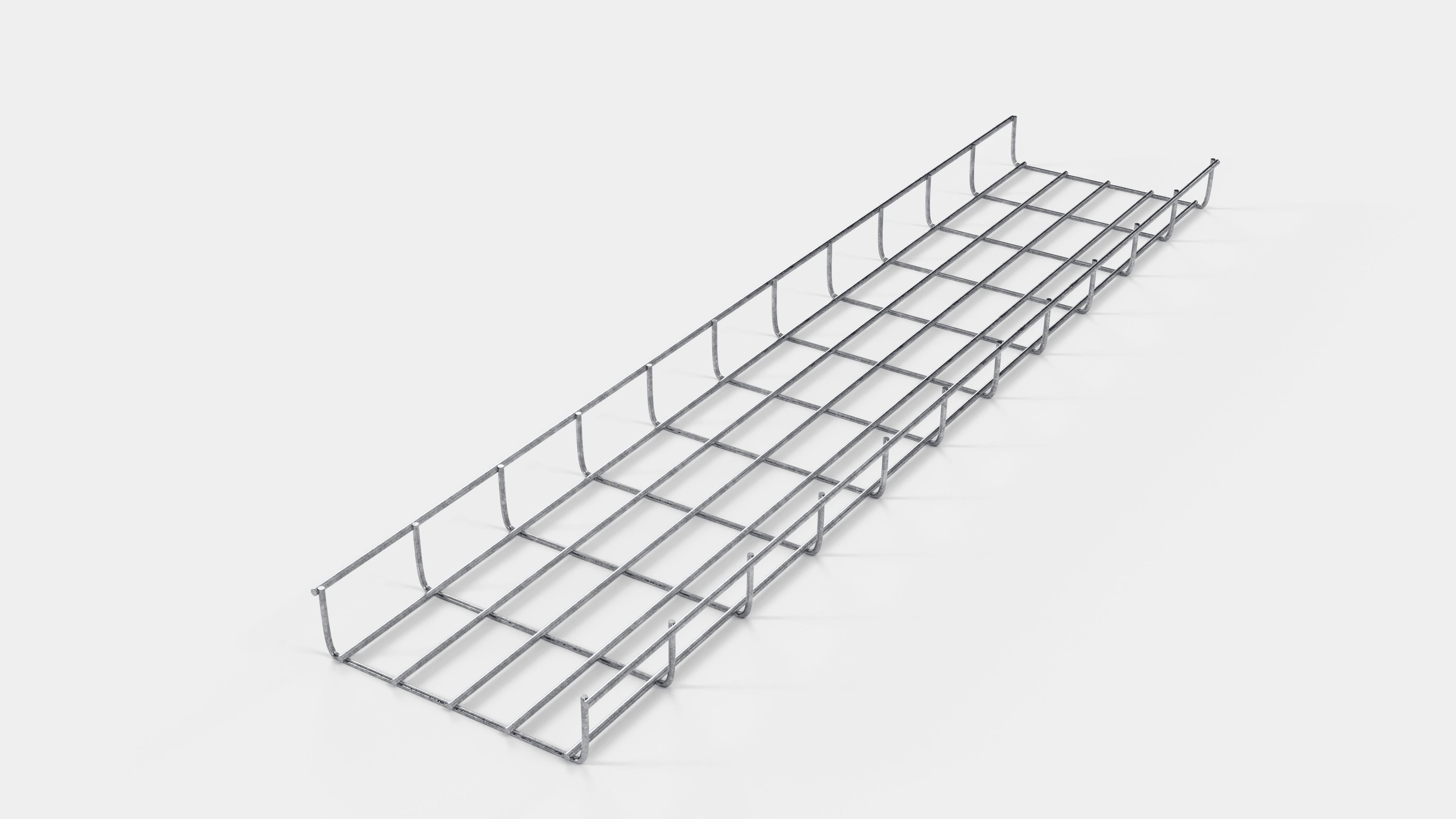 Altezza canalina 110 cm, profondità 5 cm, dimensione maglia 5 x 10 cm