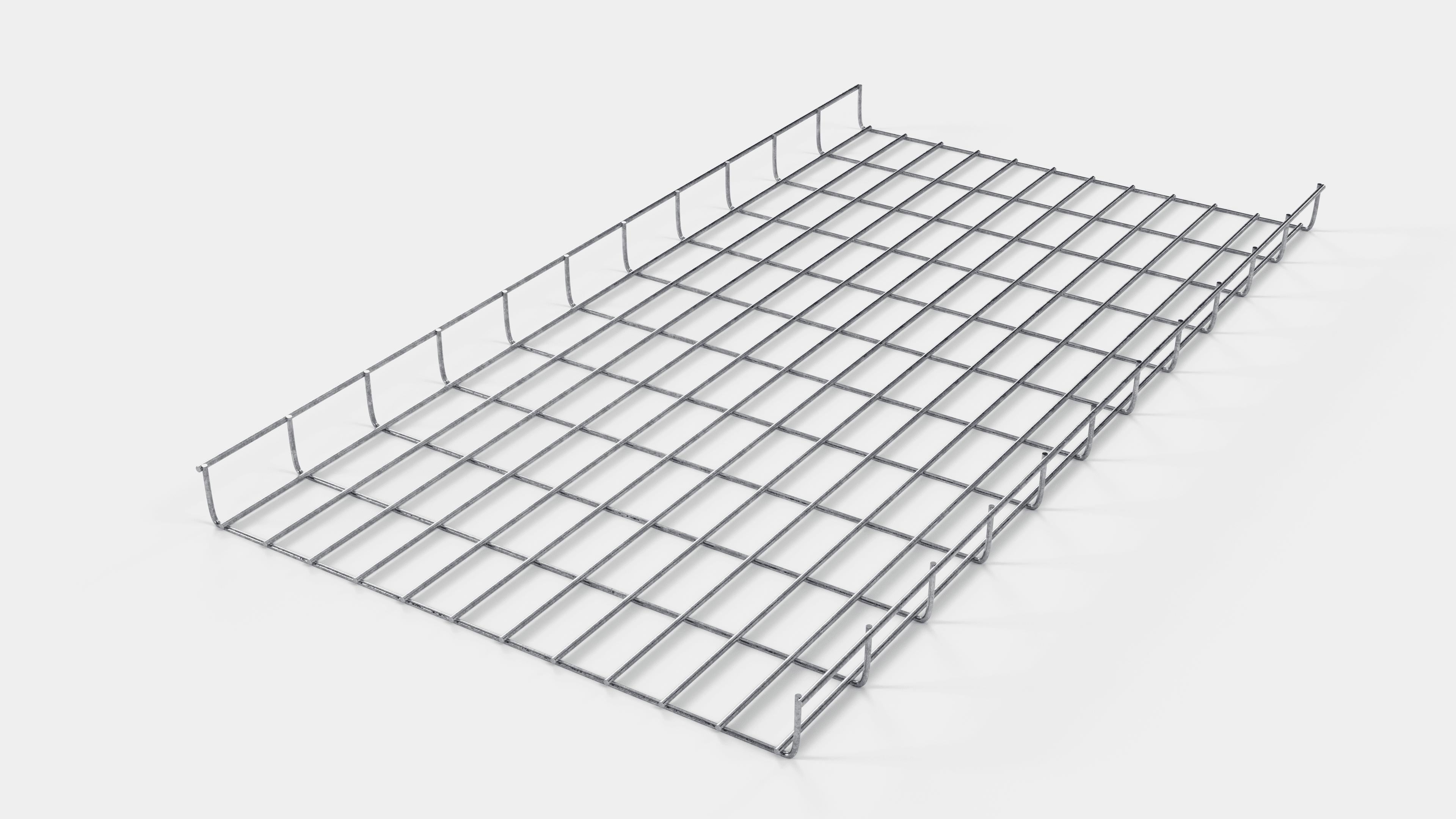Altezza canalina 110 cm, profondità 5 cm, dimensione maglia 5 x 10 cm