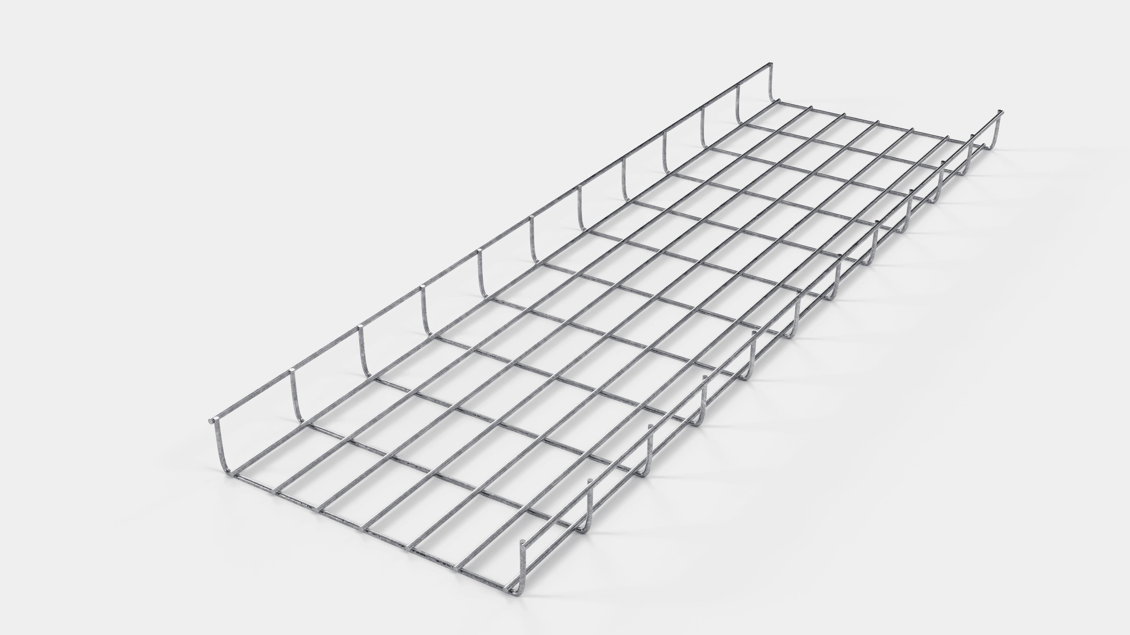 Altezza canalina 110 cm, profondità 5 cm, dimensione maglia 5 x 10 cm
