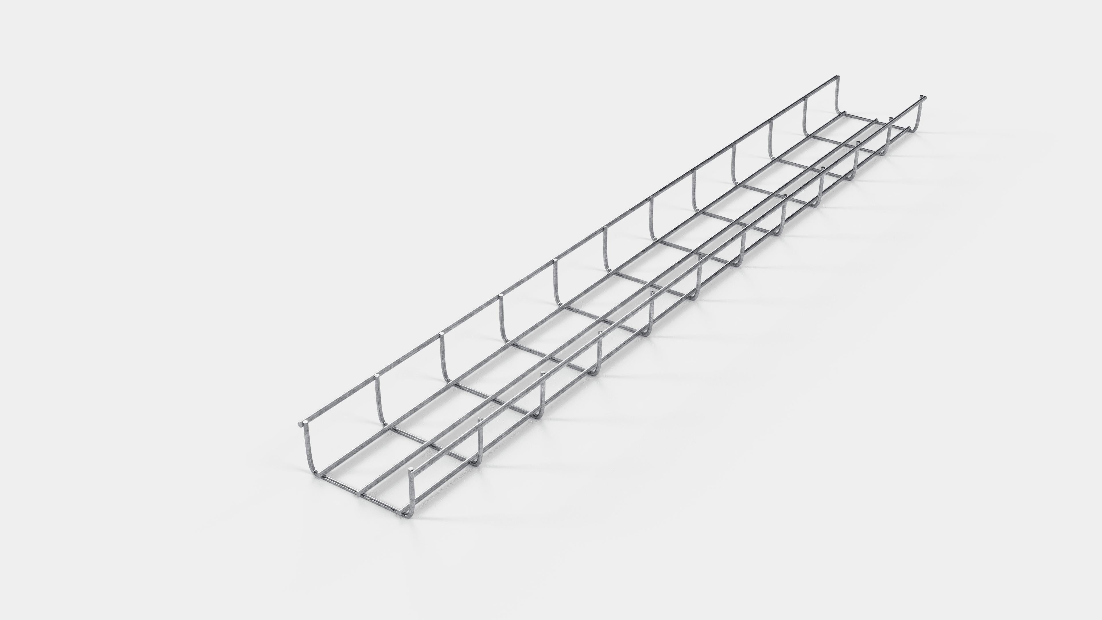 Altezza canalina 110 cm, profondità 5 cm, dimensione maglia 5 x 10 cm