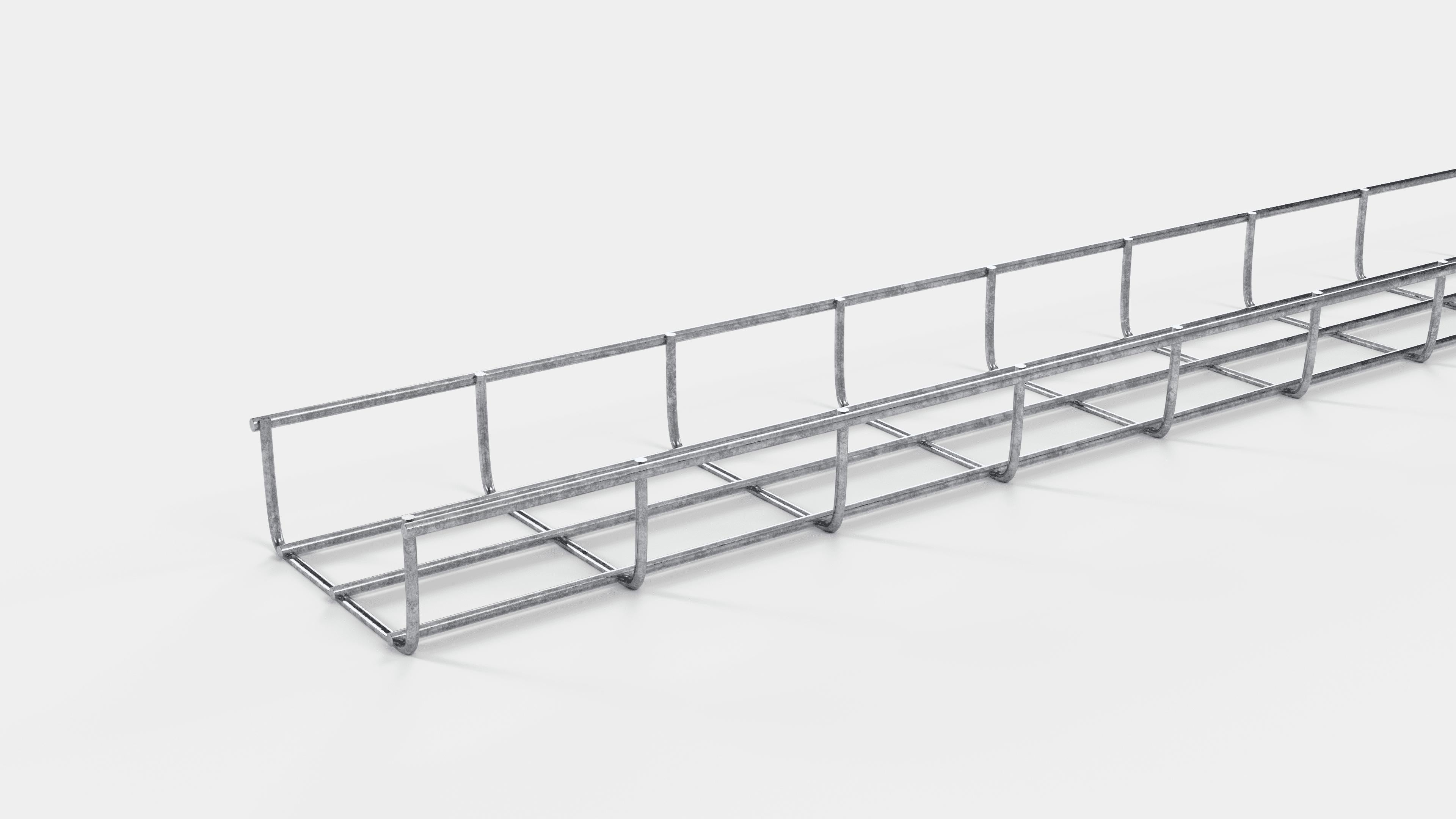 Altezza canalina 110 cm, profondità 5 cm, dimensione maglia 5 x 10 cm