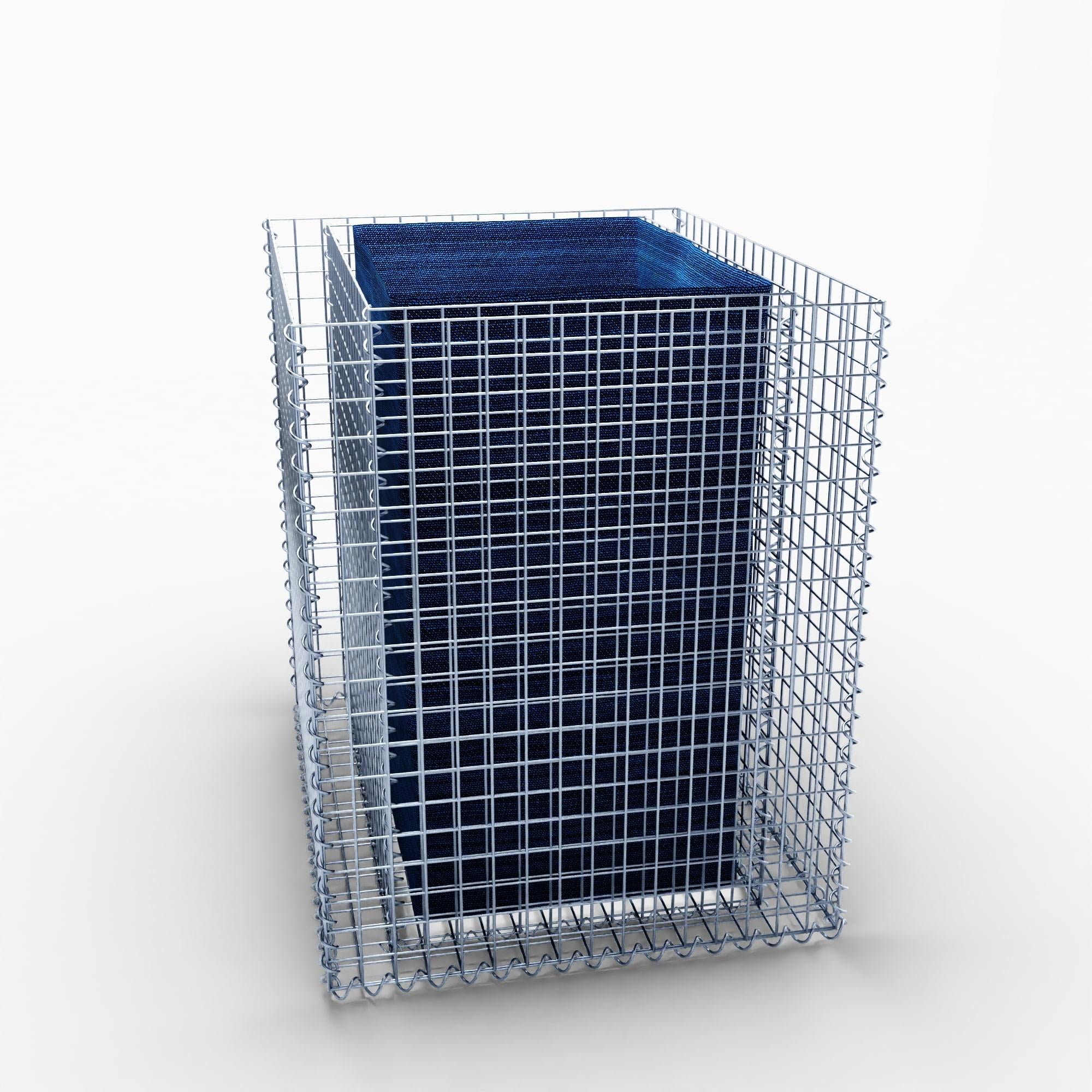 Højbed firkantet 100 cm x 80 cm x 100 cm (L x H x D), maskestørrelse 5 x 5 cm, vægtykkelse 10 cm