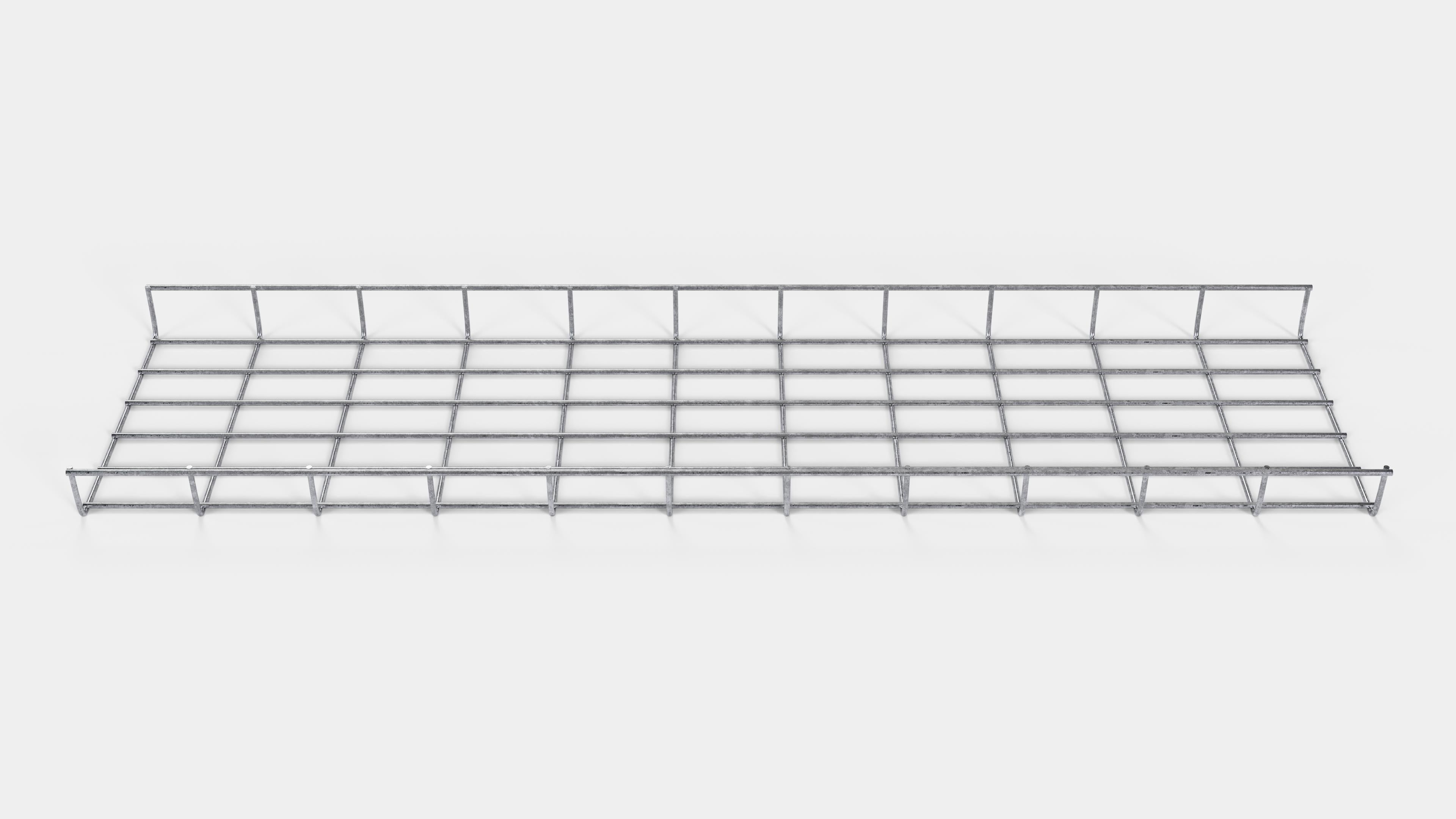 Altezza canalina 110 cm, profondità 5 cm, dimensione maglia 5 x 10 cm