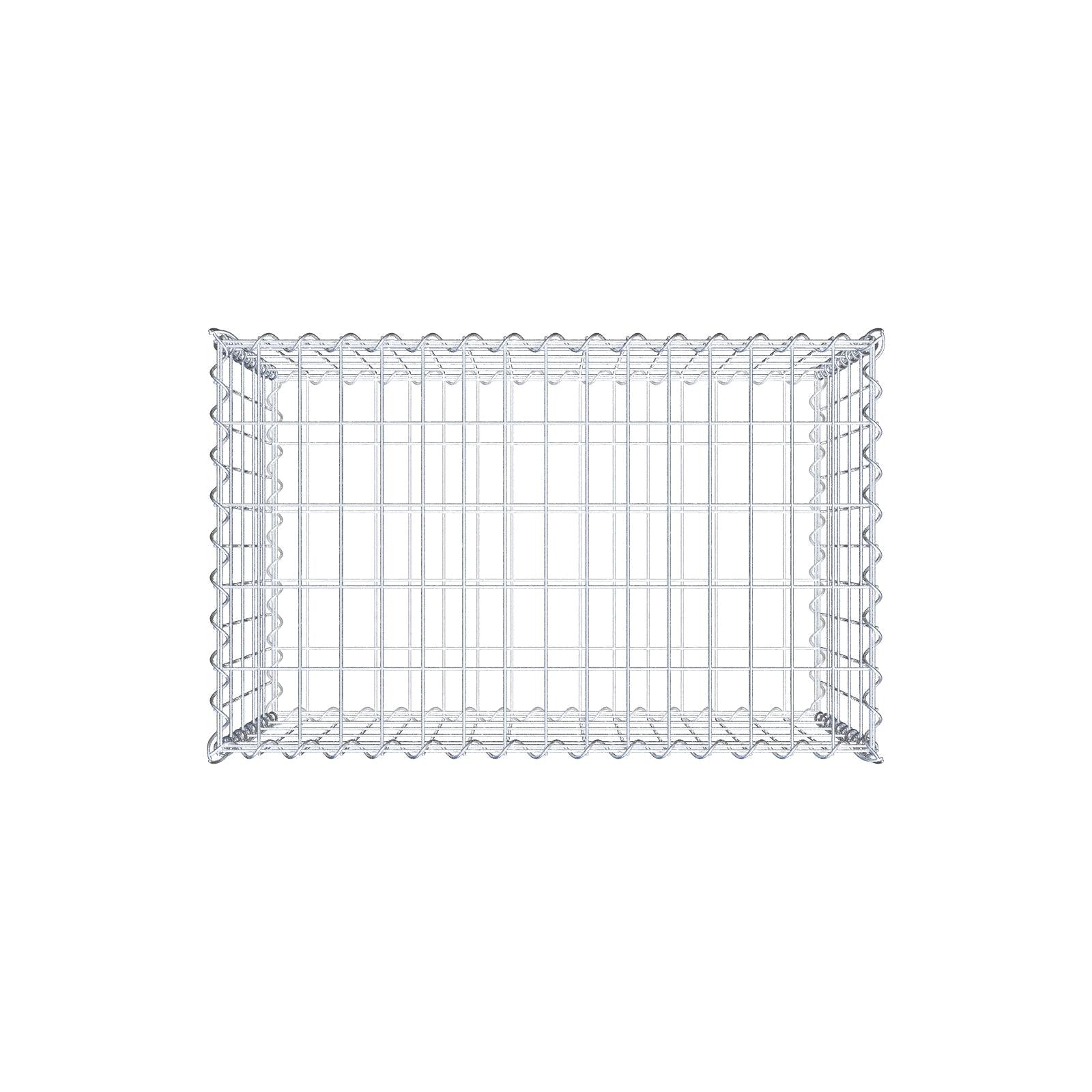 Gabion 80 cm x 50 cm x 50 cm (L x H x D), maskestørrelse 5 cm x 10 cm, spiral