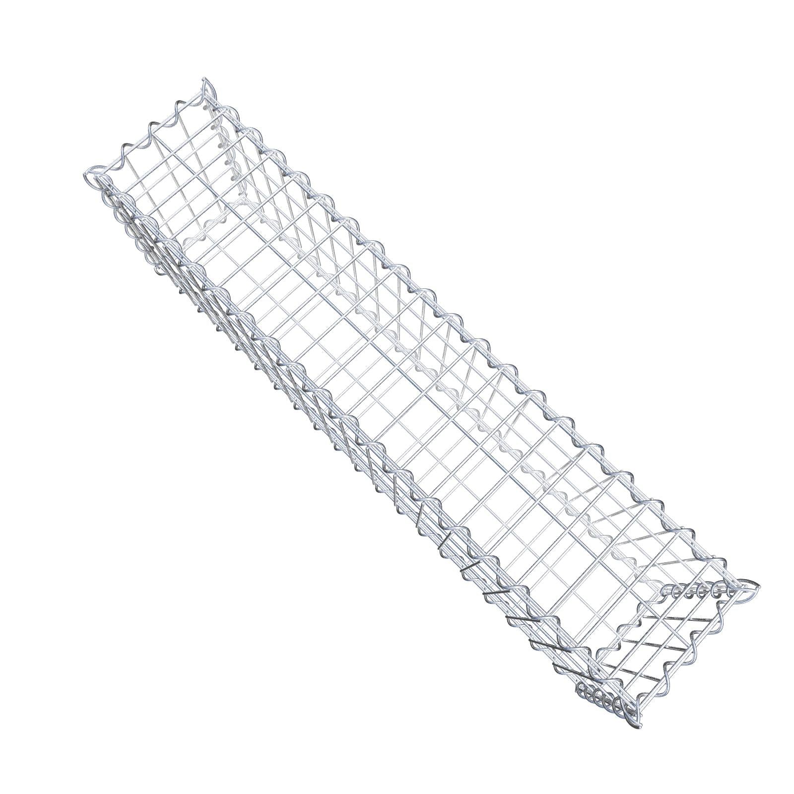 Gabione 100 cm x 30 cm x 20 cm (L x H x T), Maschenweite 5 cm x 10 cm, Spirale