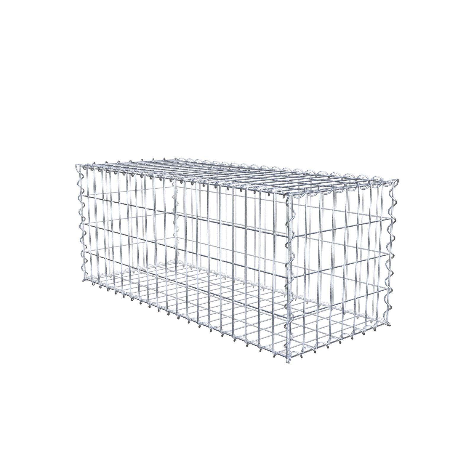Gabion 100 cm x 40 cm x 40 cm (L x H x D), maskestørrelse 5 cm x 10 cm, spiral