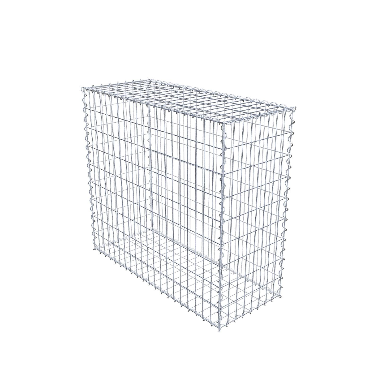 Gabion 100 cm x 90 cm x 40 cm (L x H x P), mailles 5 cm x 10 cm, spirale