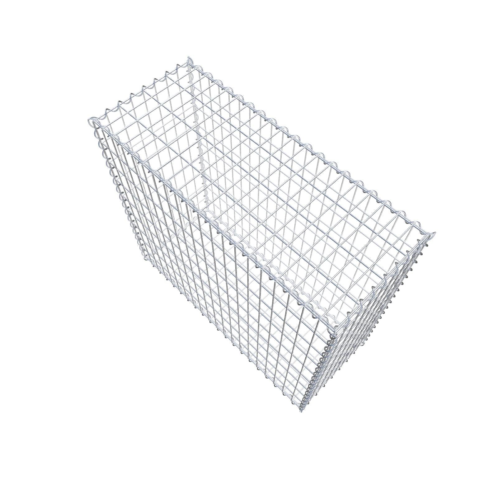 Gabion 100 cm x 90 cm x 40 cm (L x H x P), mailles 5 cm x 10 cm, spirale