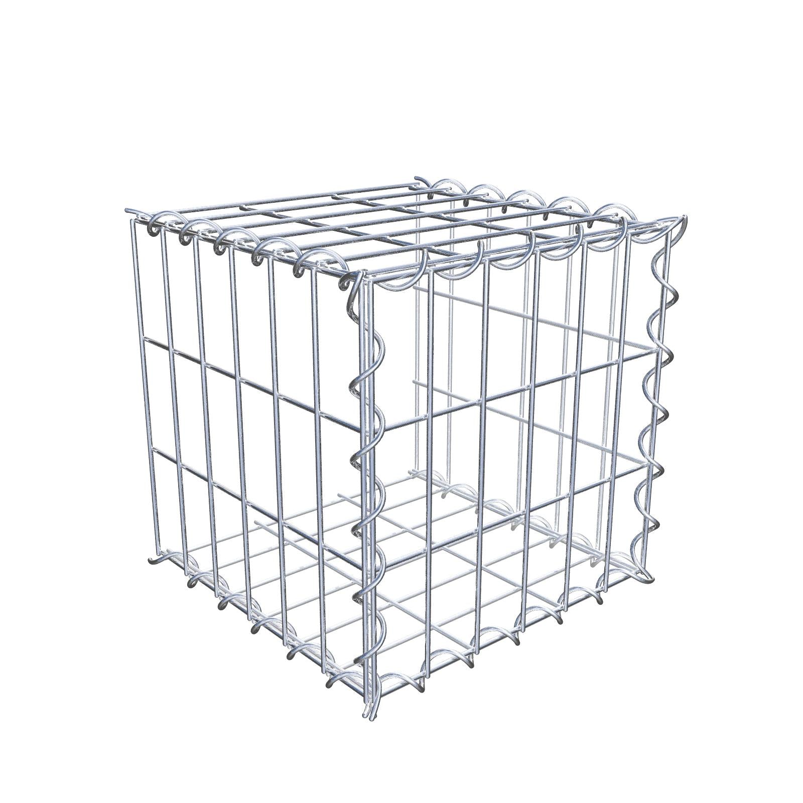 Gabbione aggiuntivo tipo 2 30 cm x 30 cm x 30 cm (L x A x P), dimensione maglia 5 cm x 10 cm, a spirale