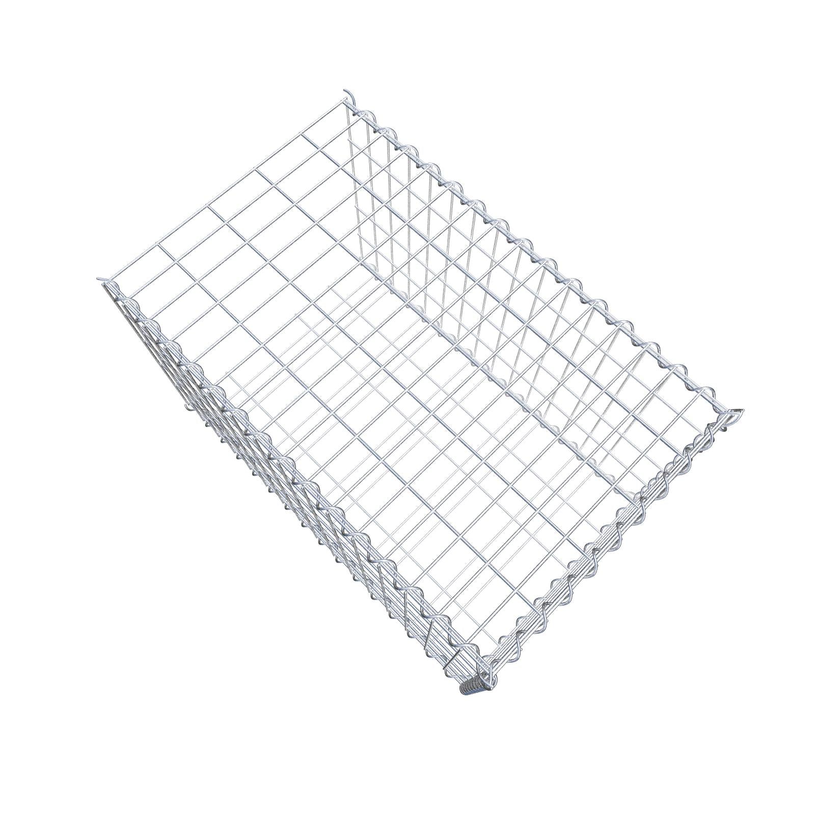 Gabbione aggiuntivo tipo 2 80 cm x 50 cm x 50 cm (L x A x P), maglia 5 cm x 10 cm, spirale