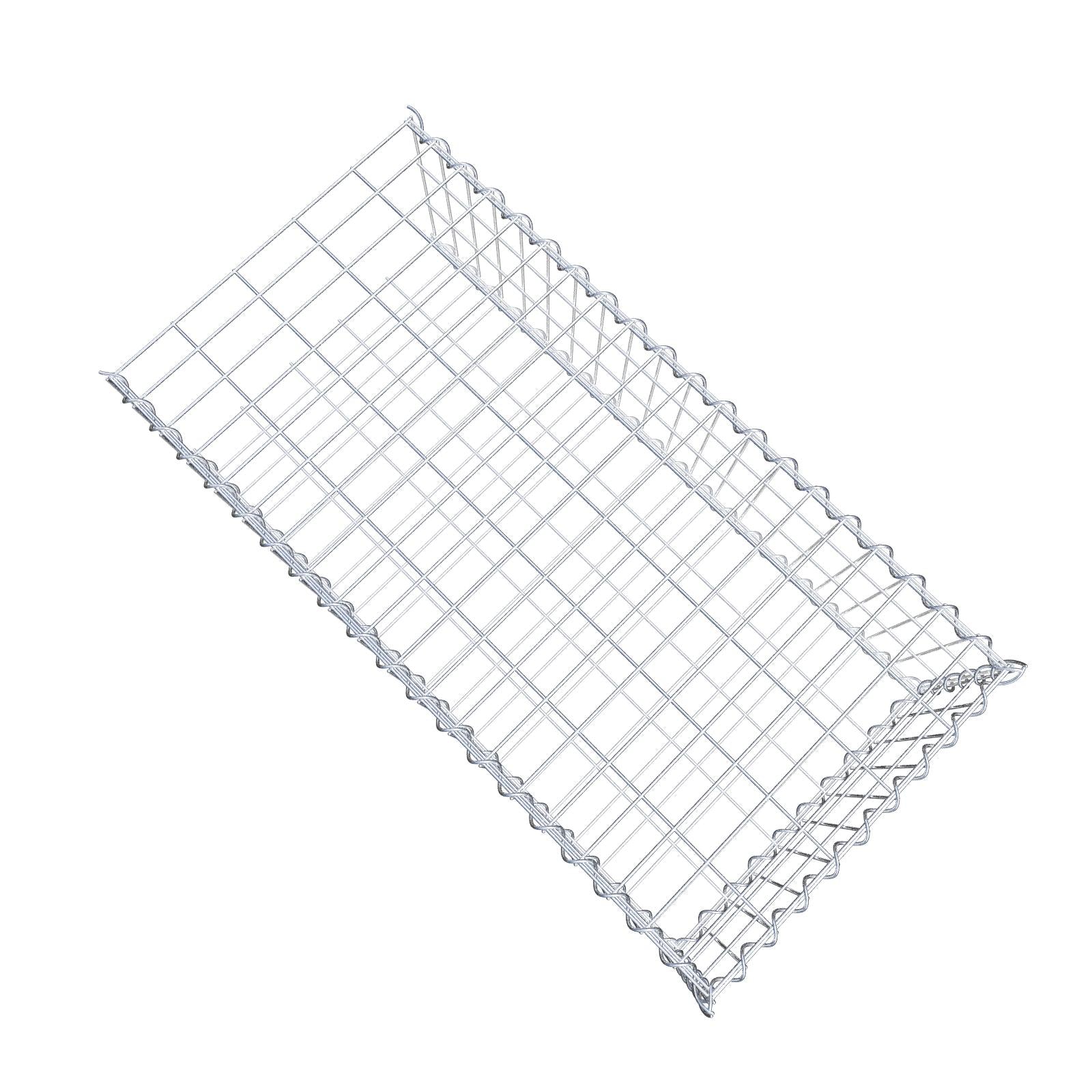 Gabbione aggiuntivo tipo 2 100 cm x 30 cm x 50 cm (L x A x P), maglia 5 cm x 10 cm, spirale