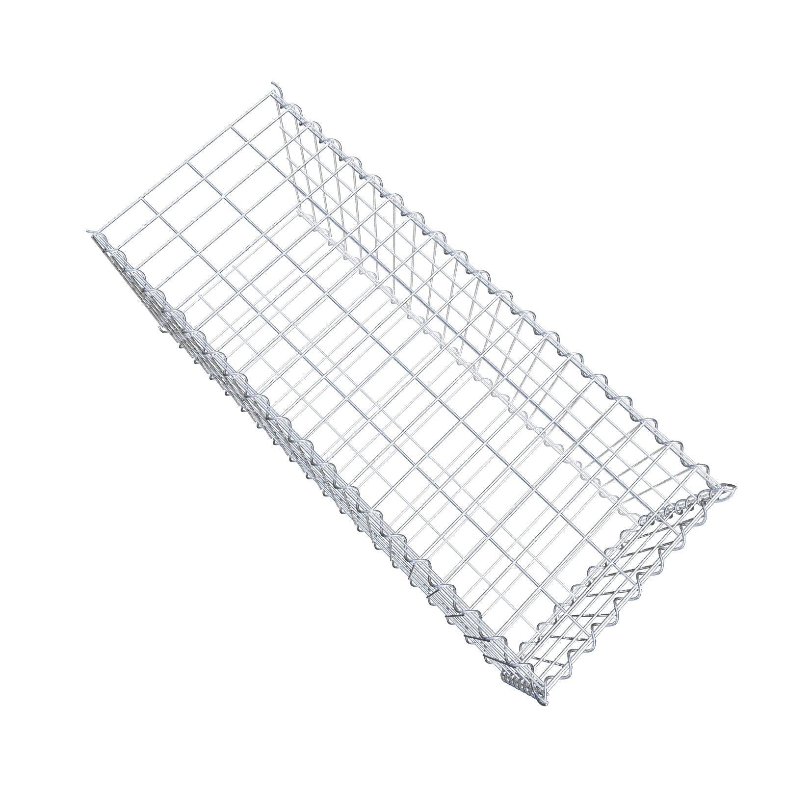 Extra gabion typ 2 100 cm x 40 cm x 40 cm (L x H x D), maskstorlek 5 cm x 10 cm, spiral