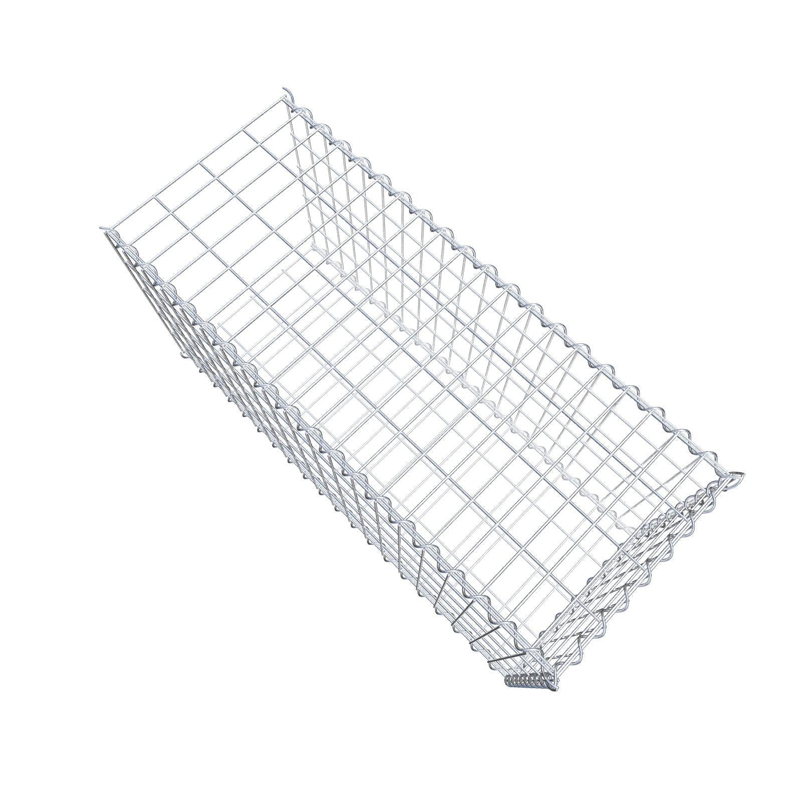 Anbaugabione Typ 2 100 cm x 50 cm x 40 cm (L x H x T), Maschenweite 5 cm x 10 cm, Spirale