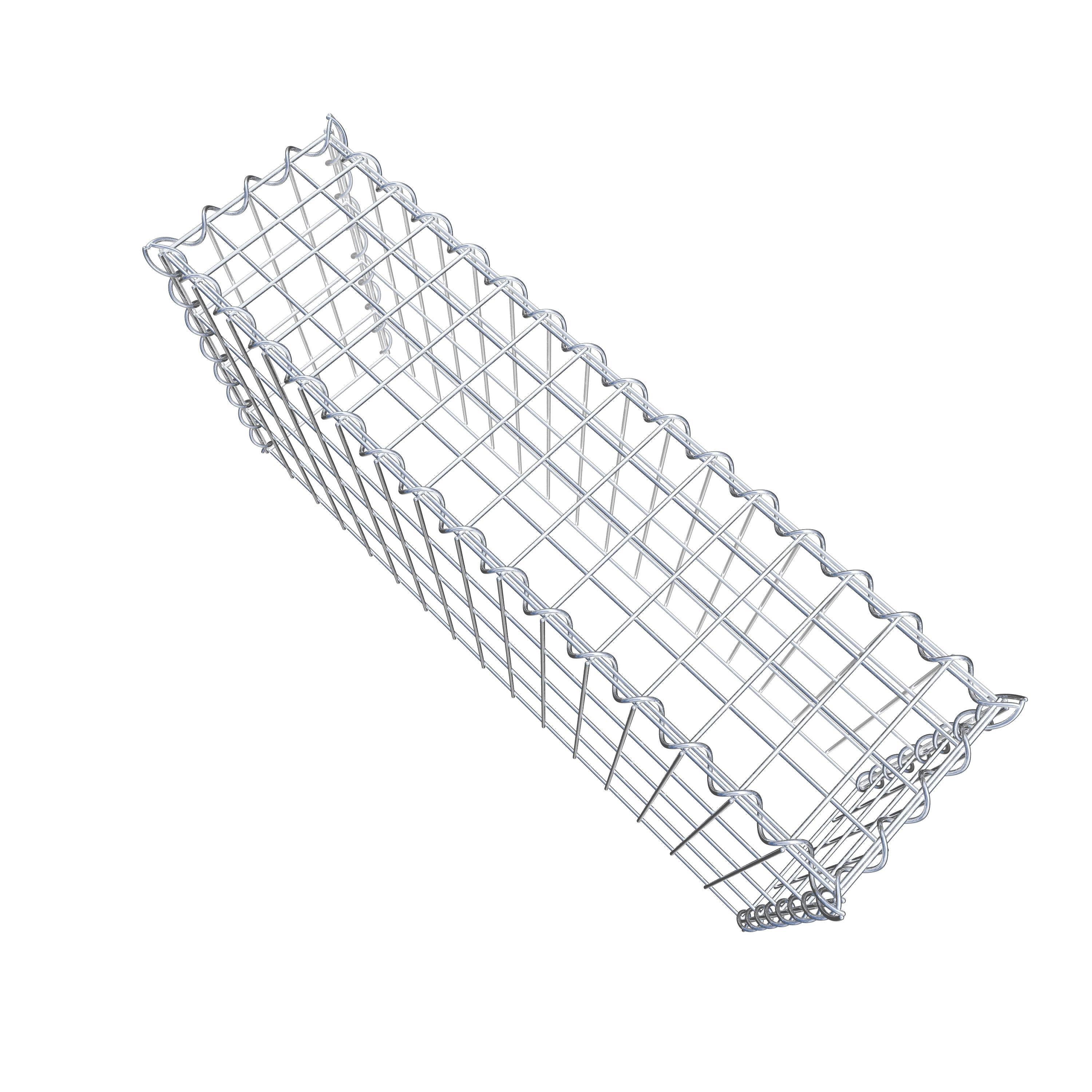 Extra gabion typ 3 80 cm x 40 cm x 20 cm (L x H x D), maskstorlek 5 cm x 10 cm, spiral