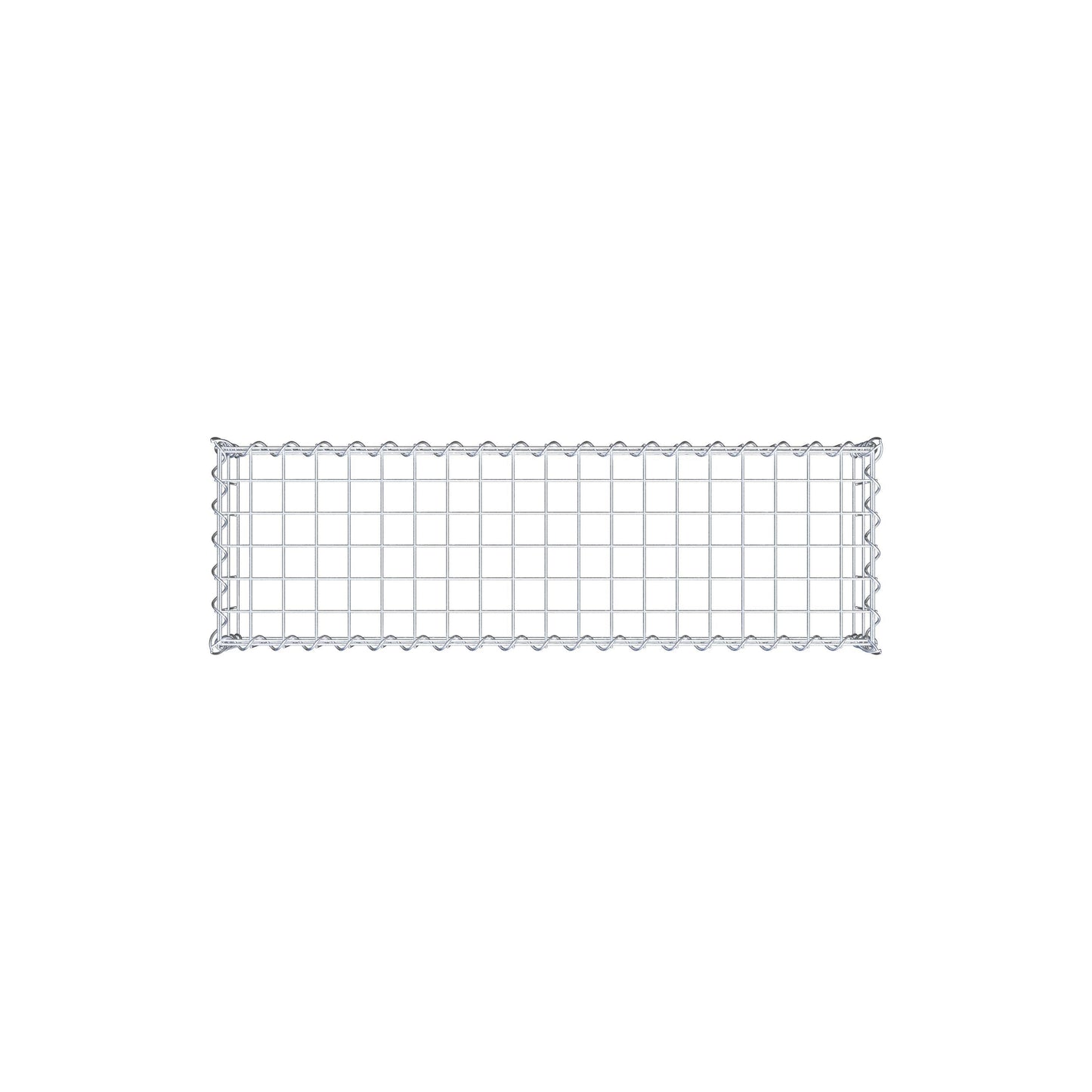Gabion rapporté type 3 100 cm x 20 cm x 30 cm (L x H x P), mailles 5 cm x 10 cm, spirale