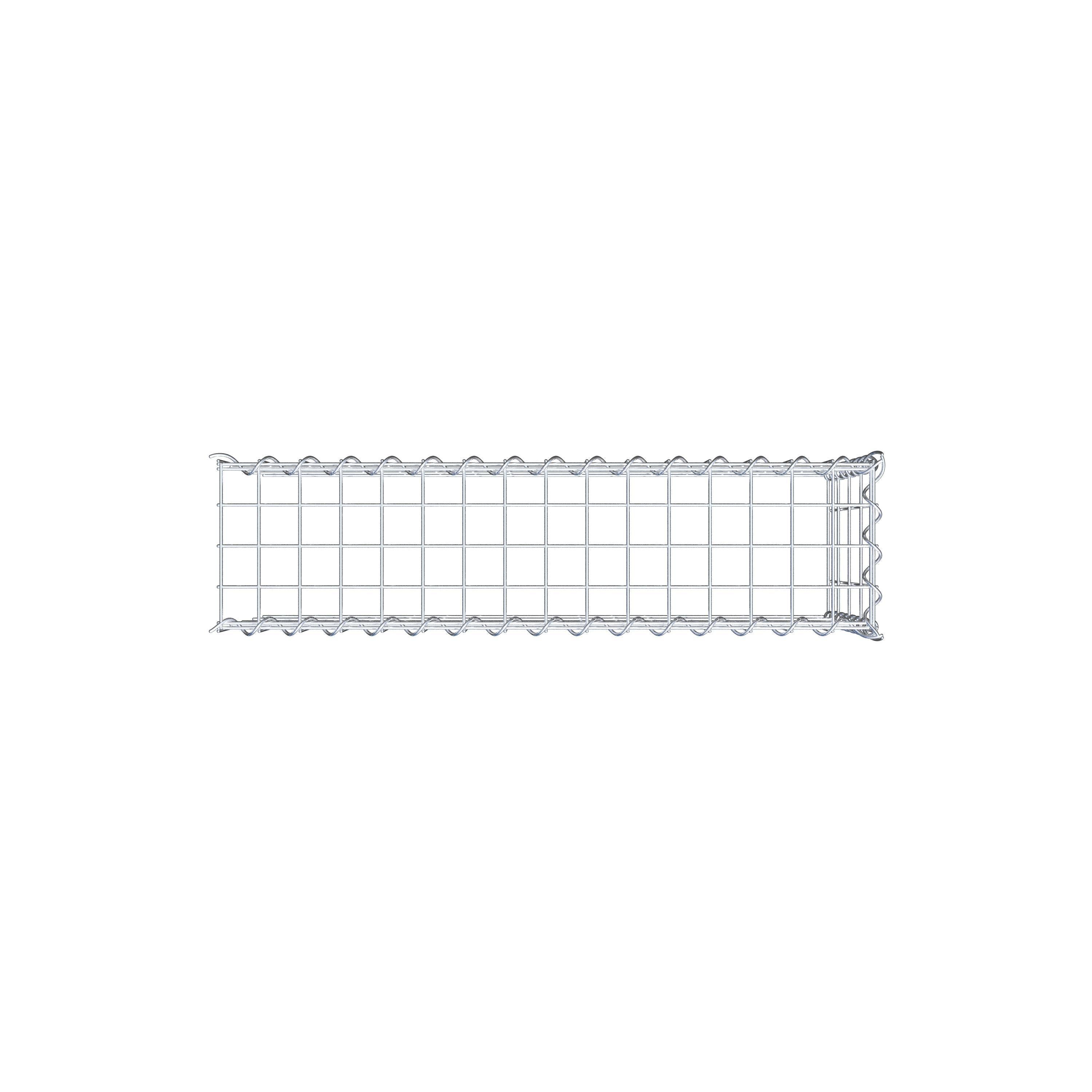 Gabião tipo 4 80 cm x 40 cm x 20 cm (C x A x P), malhagem 5 cm x 10 cm, espiral