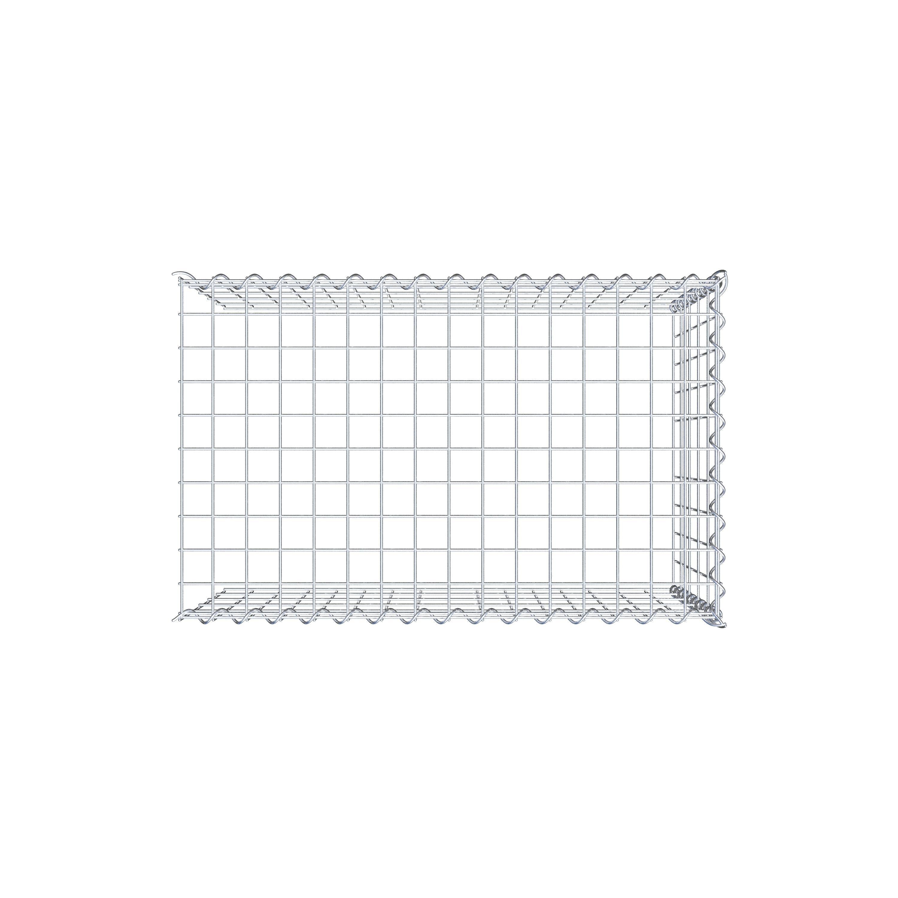 Gavión adicional tipo 4 80 cm x 50 cm x 50 cm (L x A x P), malla 5 cm x 10 cm, en espiral