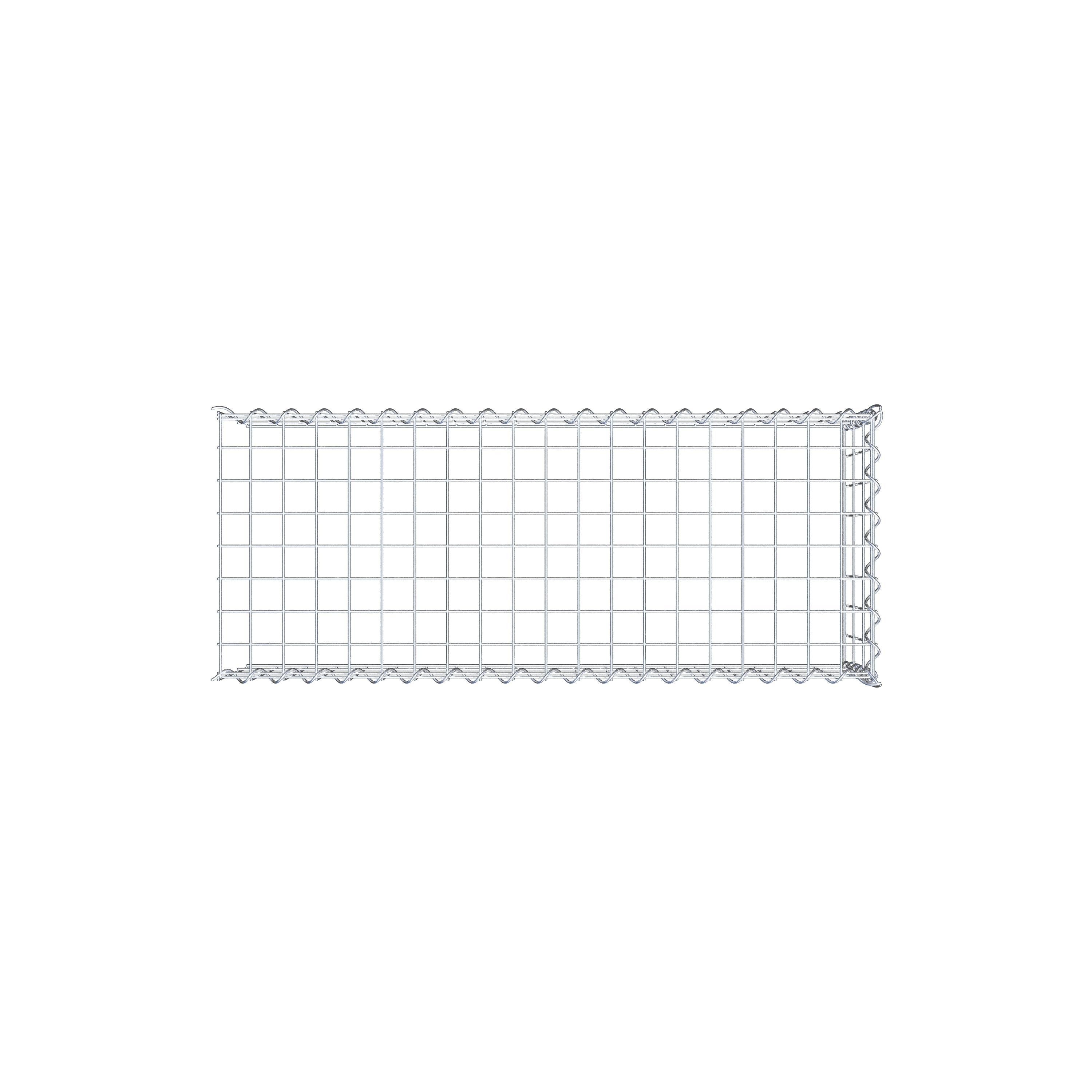 Gabião tipo 4 100 cm x 30 cm x 40 cm (C x A x P), malhagem 5 cm x 10 cm, espiral