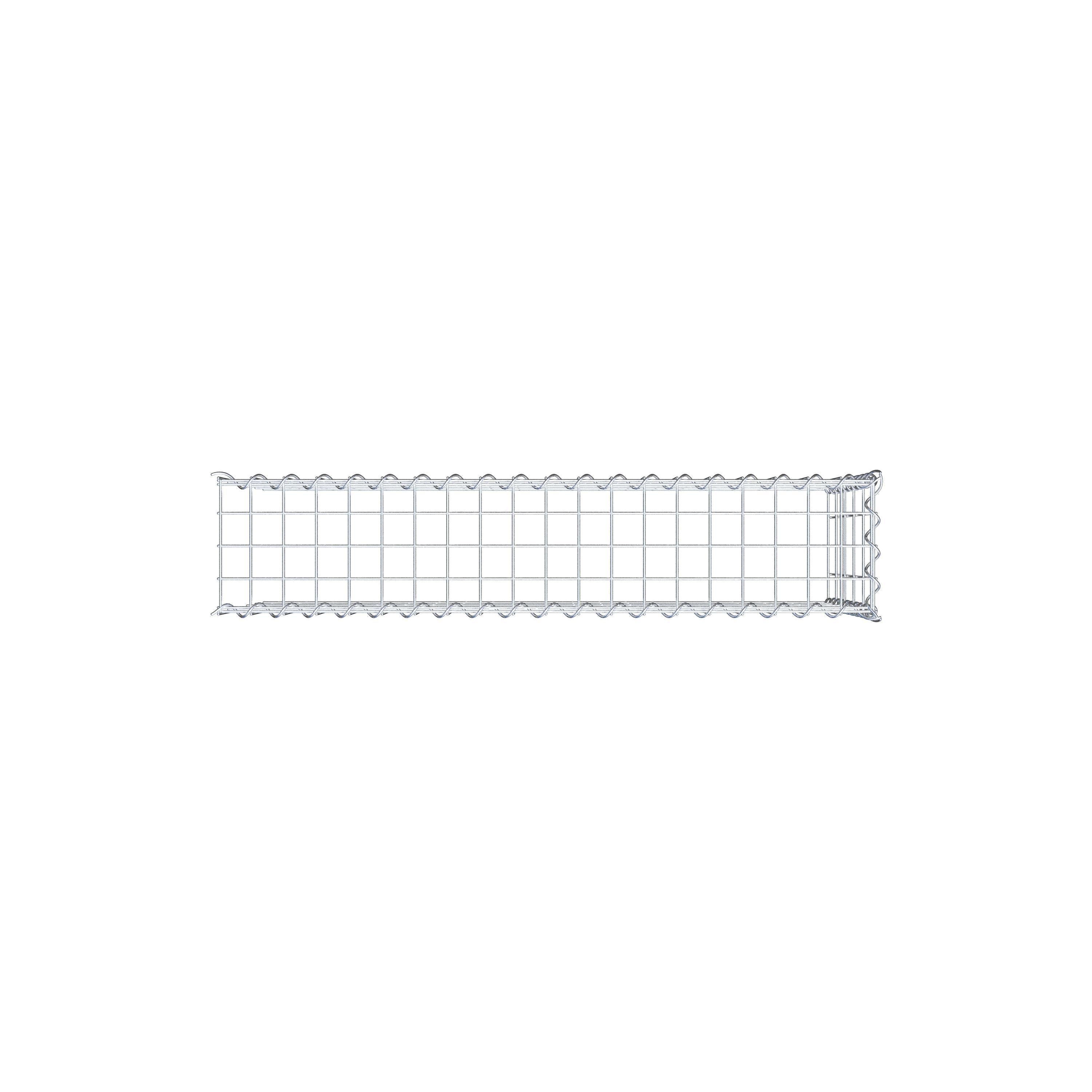 Add-on schanskorf type 4 100 cm x 50 cm x 20 cm (L x H x D), maaswijdte 5 cm x 10 cm, spiraalvormig
