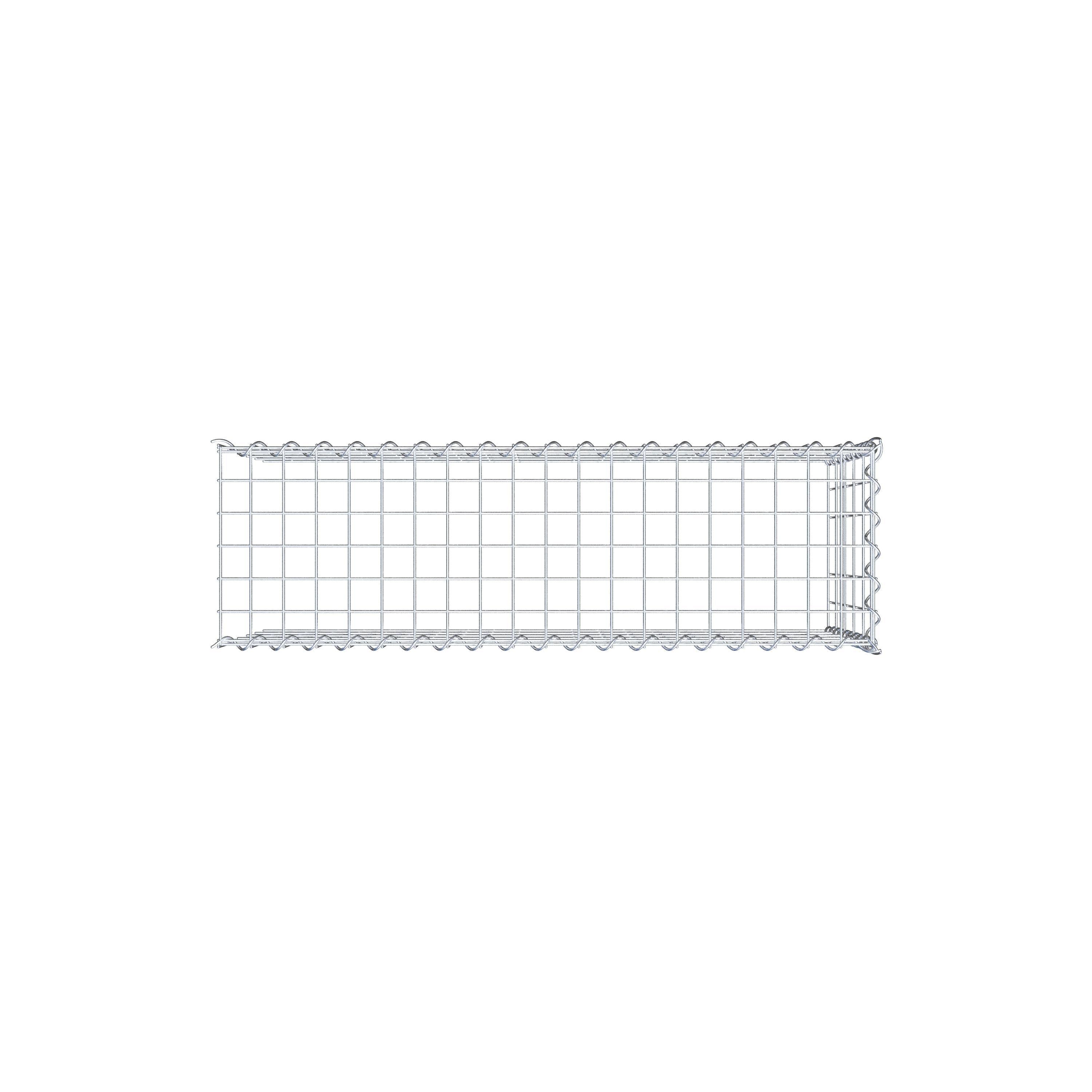 Gabbione aggiuntivo tipo 4 100 cm x 50 cm x 30 cm (L x H x P), dimensione maglia 5 cm x 10 cm, a spirale