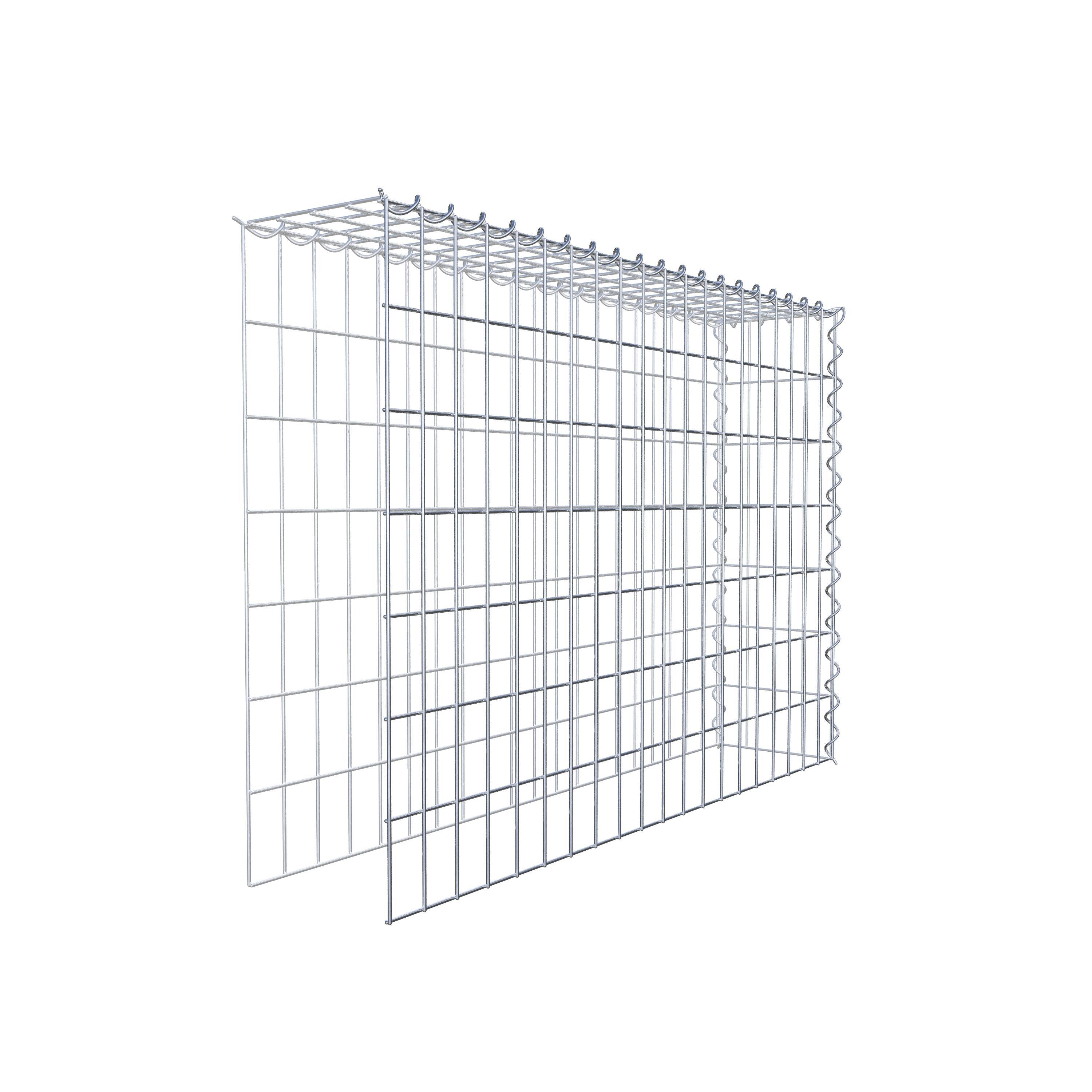 Add-on schanskorf type 4 100 cm x 70 cm x 20 cm (L x H x D), maaswijdte 5 cm x 10 cm, spiraalvormig