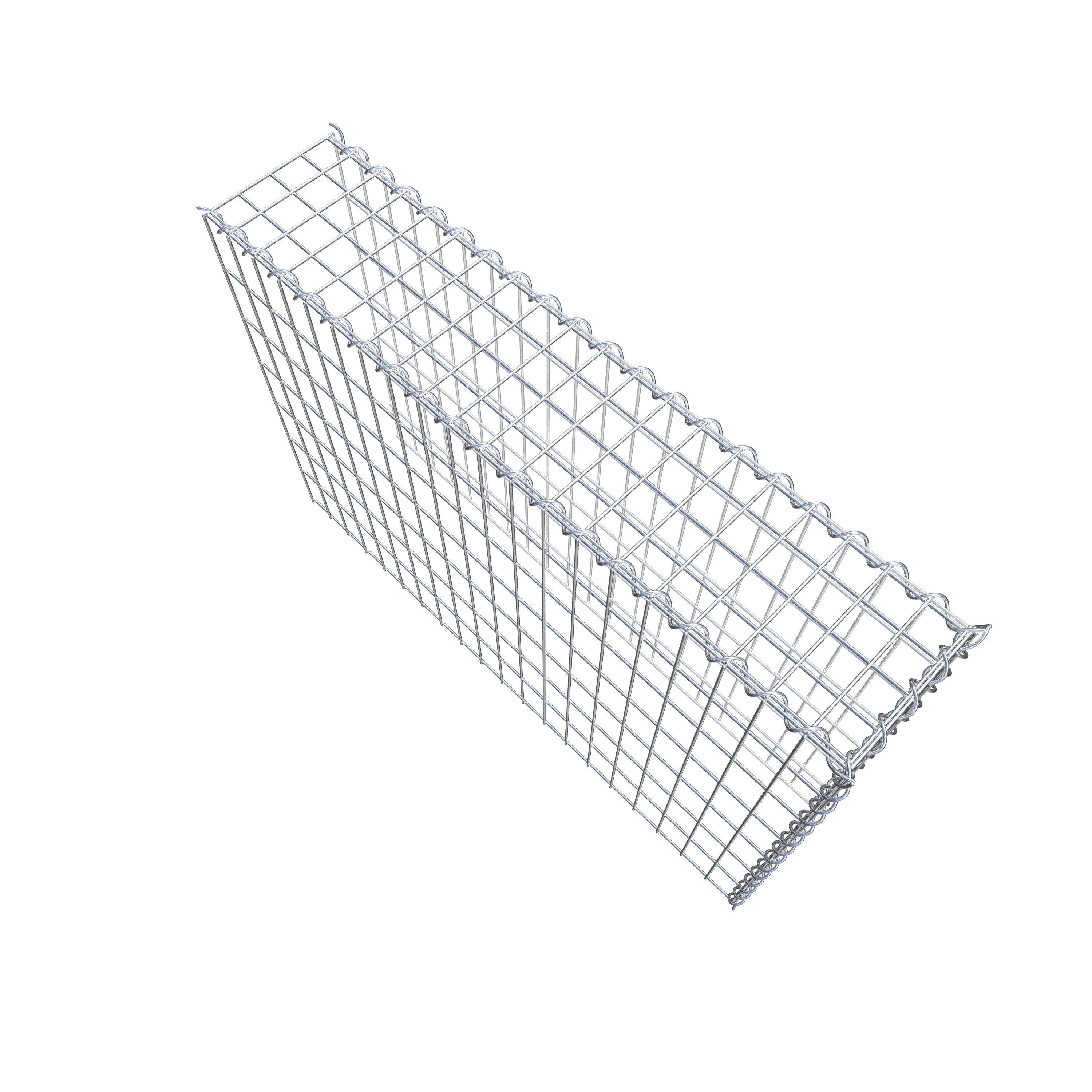 Add-on schanskorf type 4 100 cm x 70 cm x 20 cm (L x H x D), maaswijdte 5 cm x 10 cm, spiraalvormig