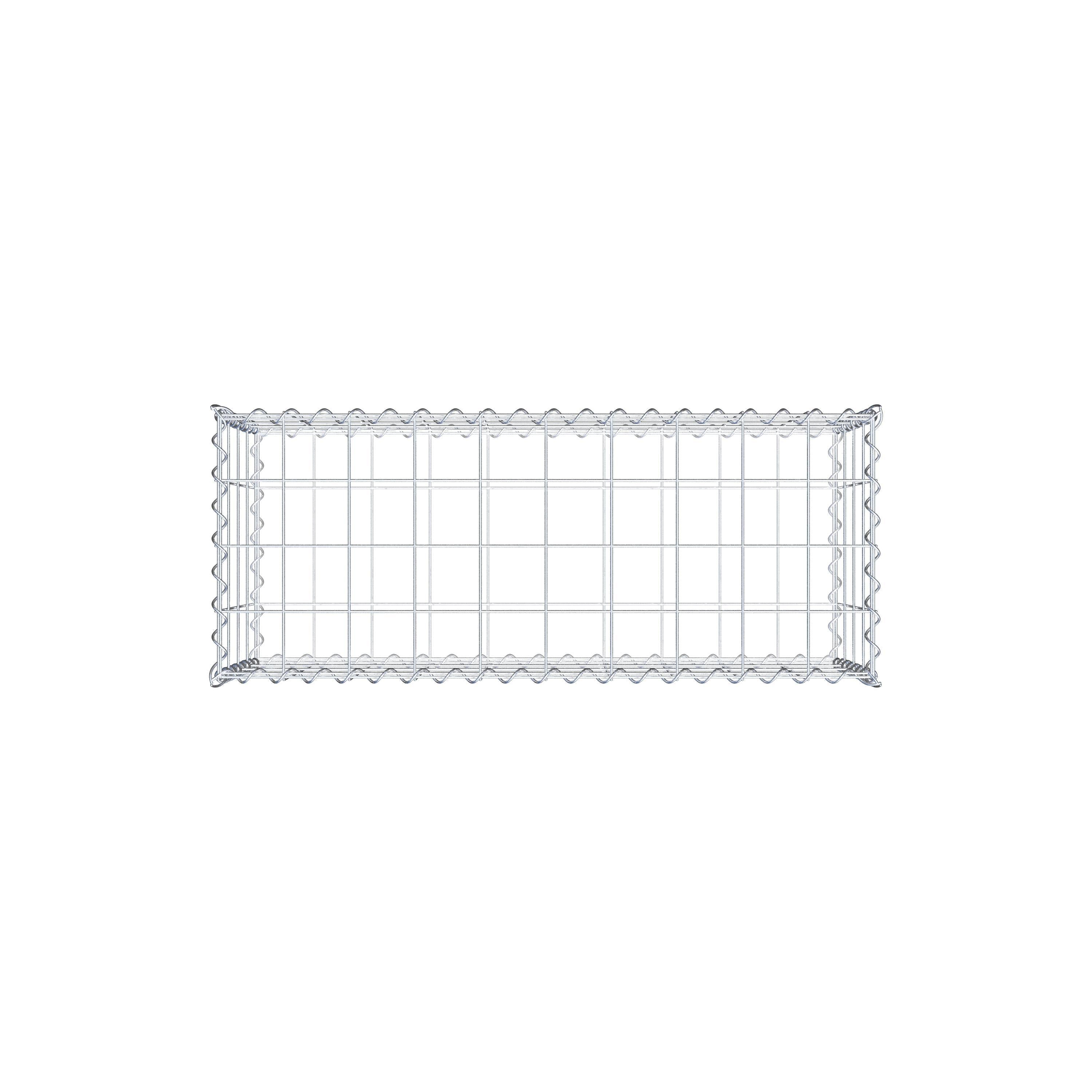 Gabione 100 cm x 40 cm x 40 cm (L x H x T), Maschenweite 10 cm x 10 cm, Spirale