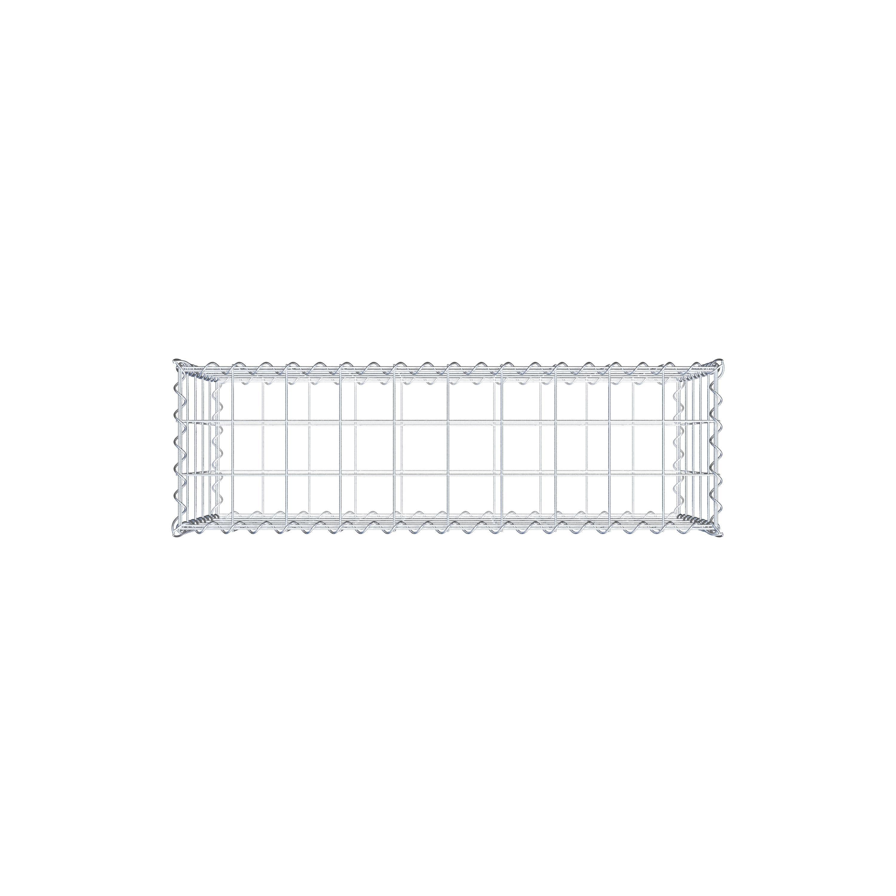 Gabione 100 cm x 50 cm x 30 cm (L x H x T), Maschenweite 10 cm x 10 cm, Spirale
