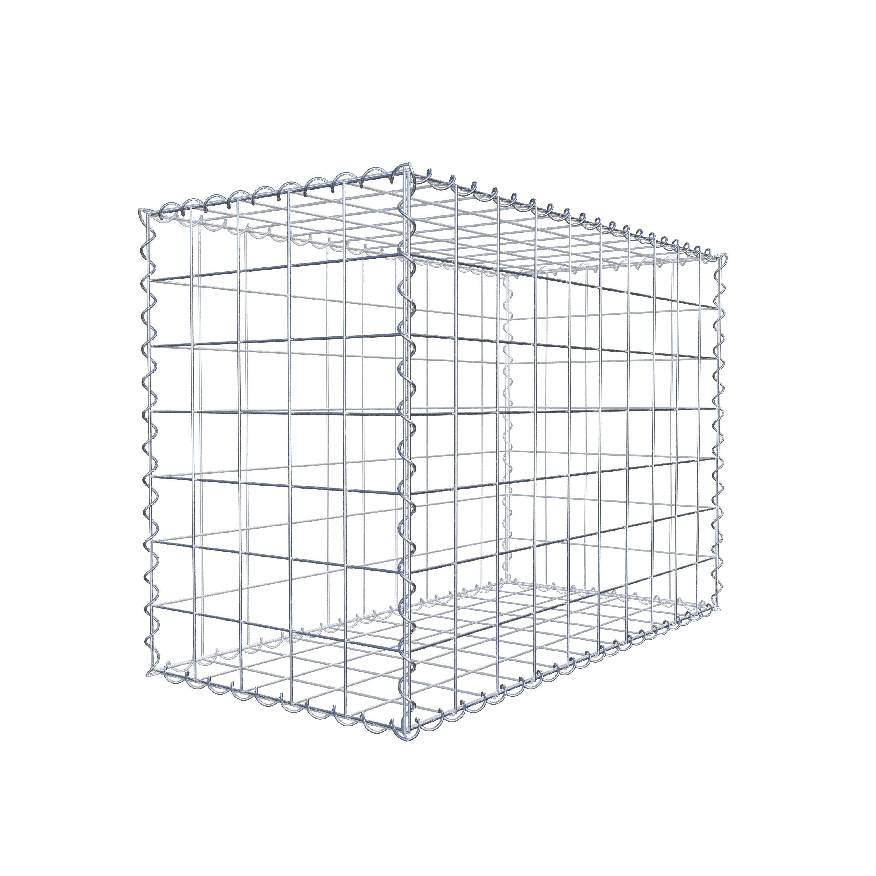 Gabion 100 cm x 70 cm x 50 cm (L x H x D), mesh size 10 cm x 10 cm, spiral