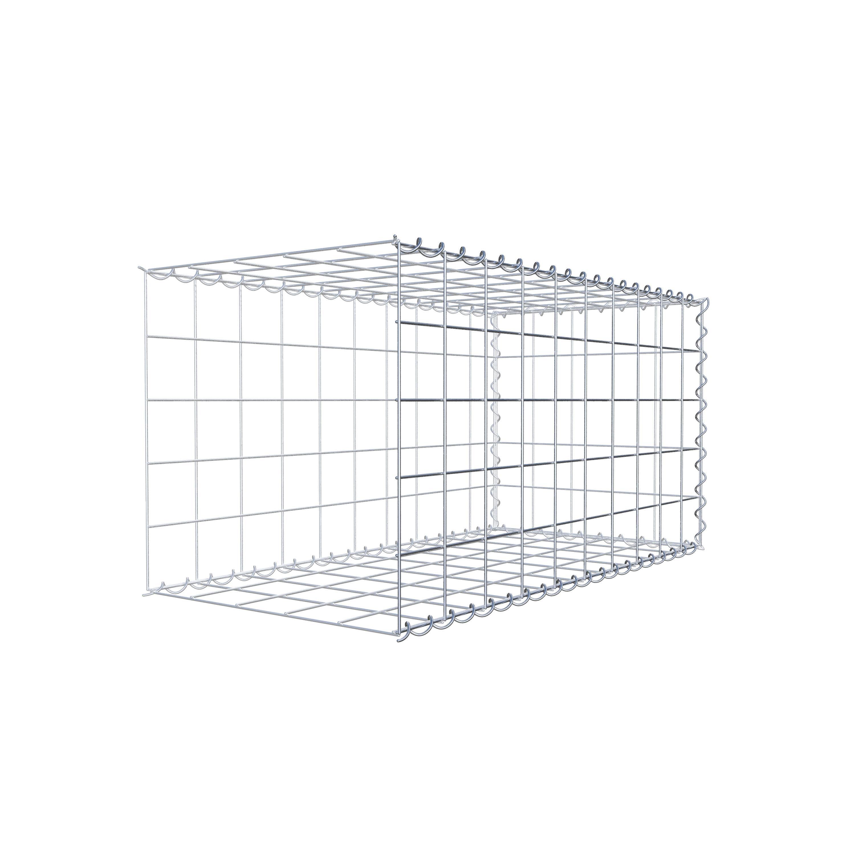 Gabião tipo 2 100 cm x 50 cm x 50 cm (C x A x P), malhagem 10 cm x 10 cm, espiral