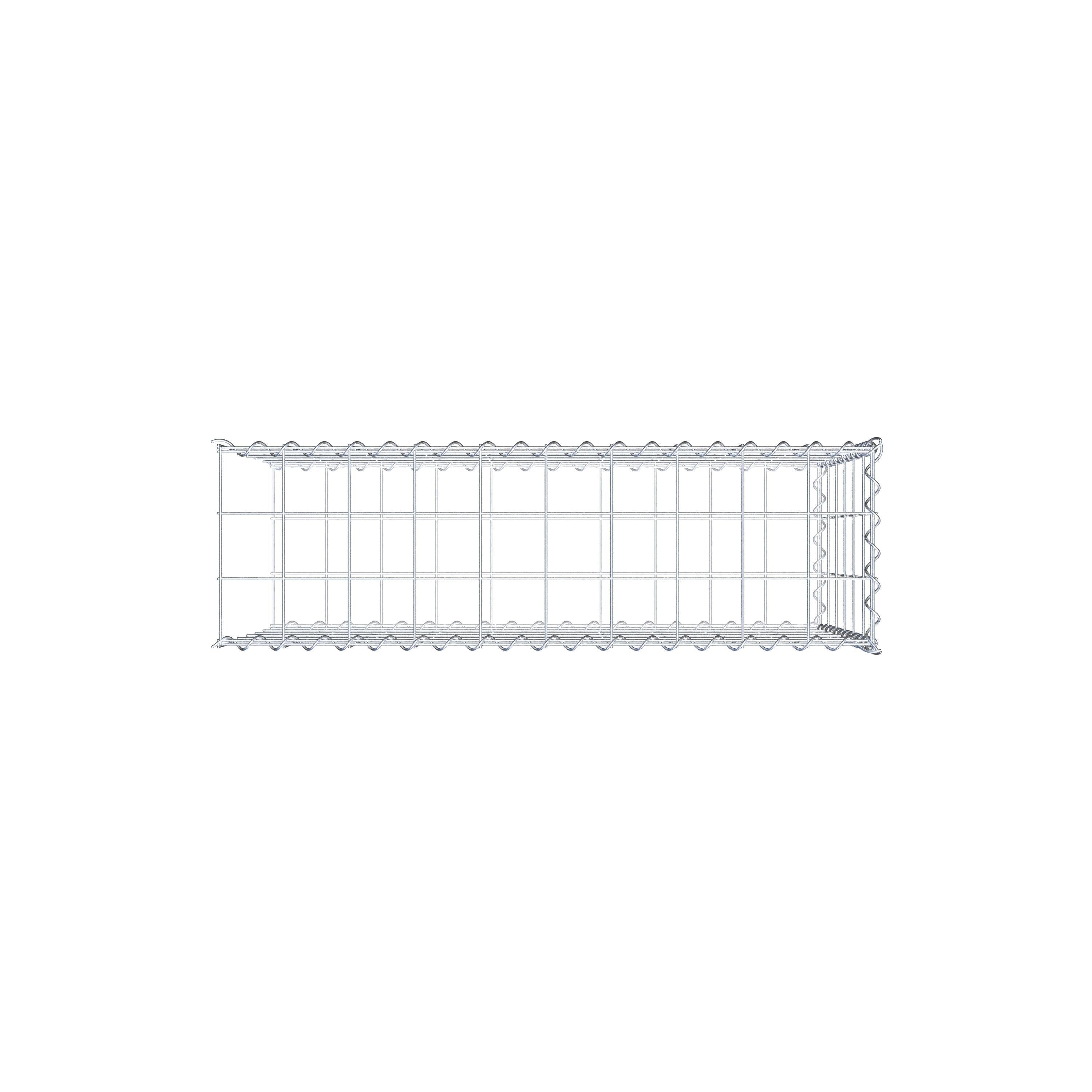 Anbaugabione Typ 2 100 cm x 60 cm x 30 cm (L x H x T), Maschenweite 10 cm x 10 cm, Spirale