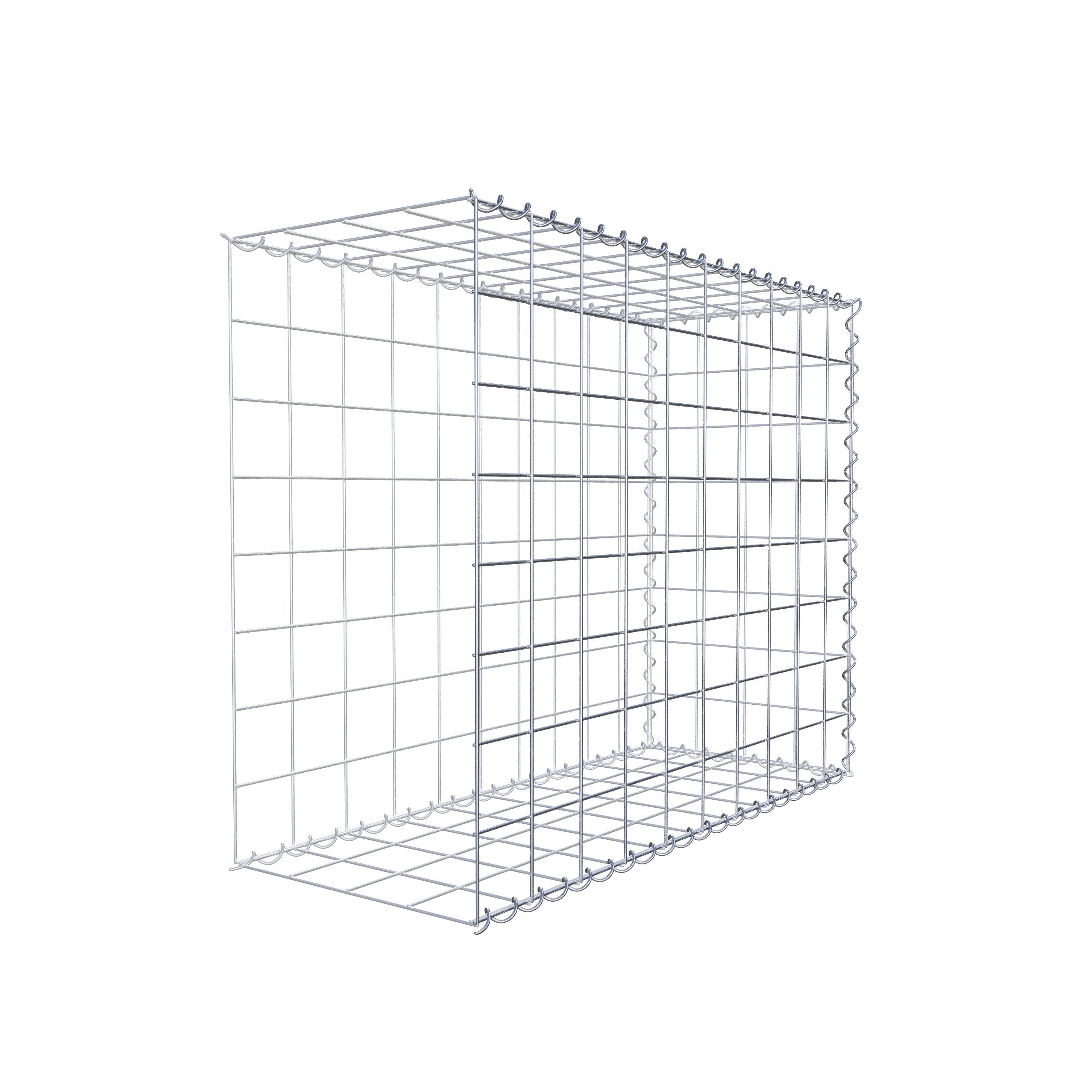 Anbaugabione Typ 2 100 cm x 80 cm x 40 cm (L x H x T), Maschenweite 10 cm x 10 cm, Spirale