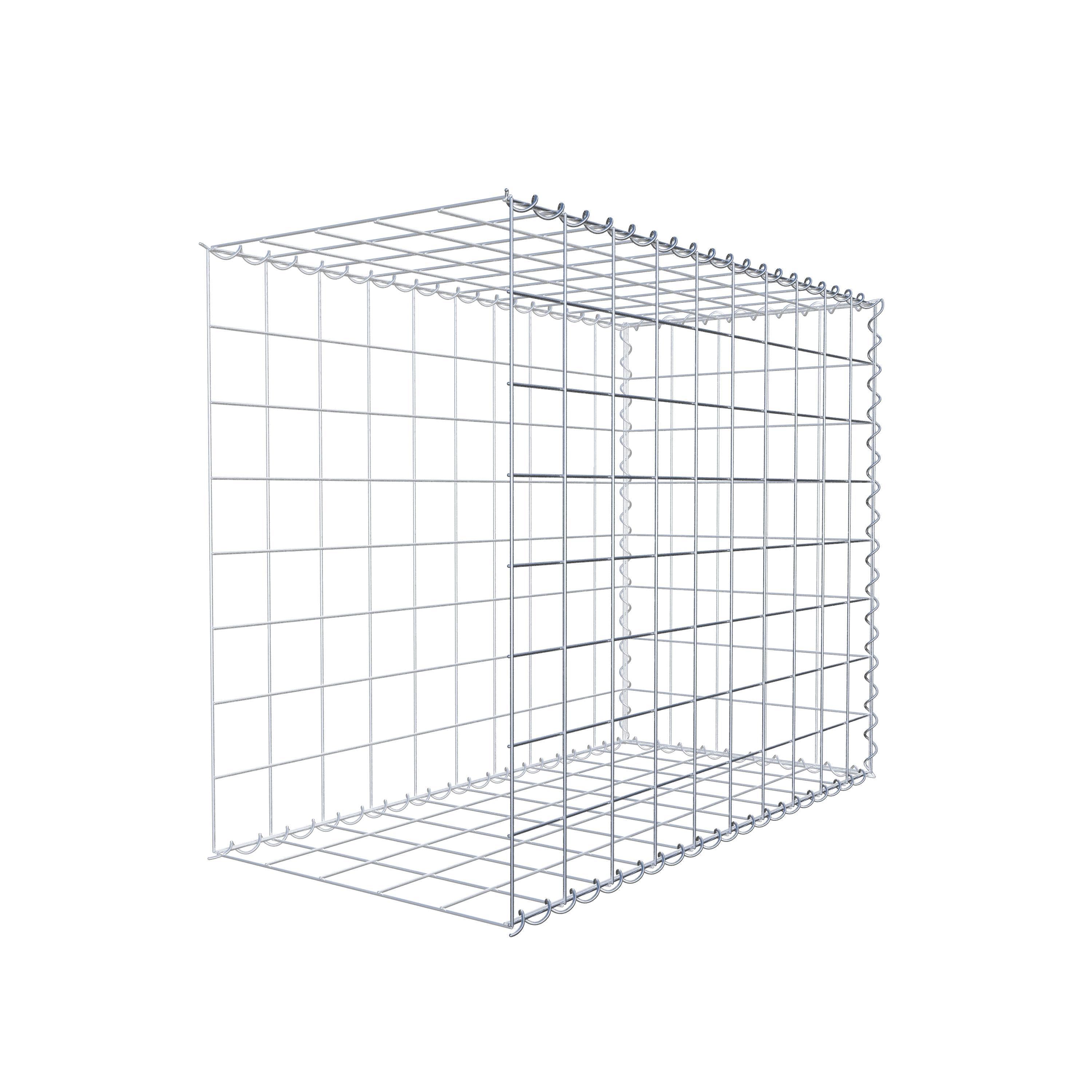 Gavión complementario tipo 2 100 cm x 80 cm x 50 cm (L x A x P), luz de malla 10 cm x 10 cm, en espiral