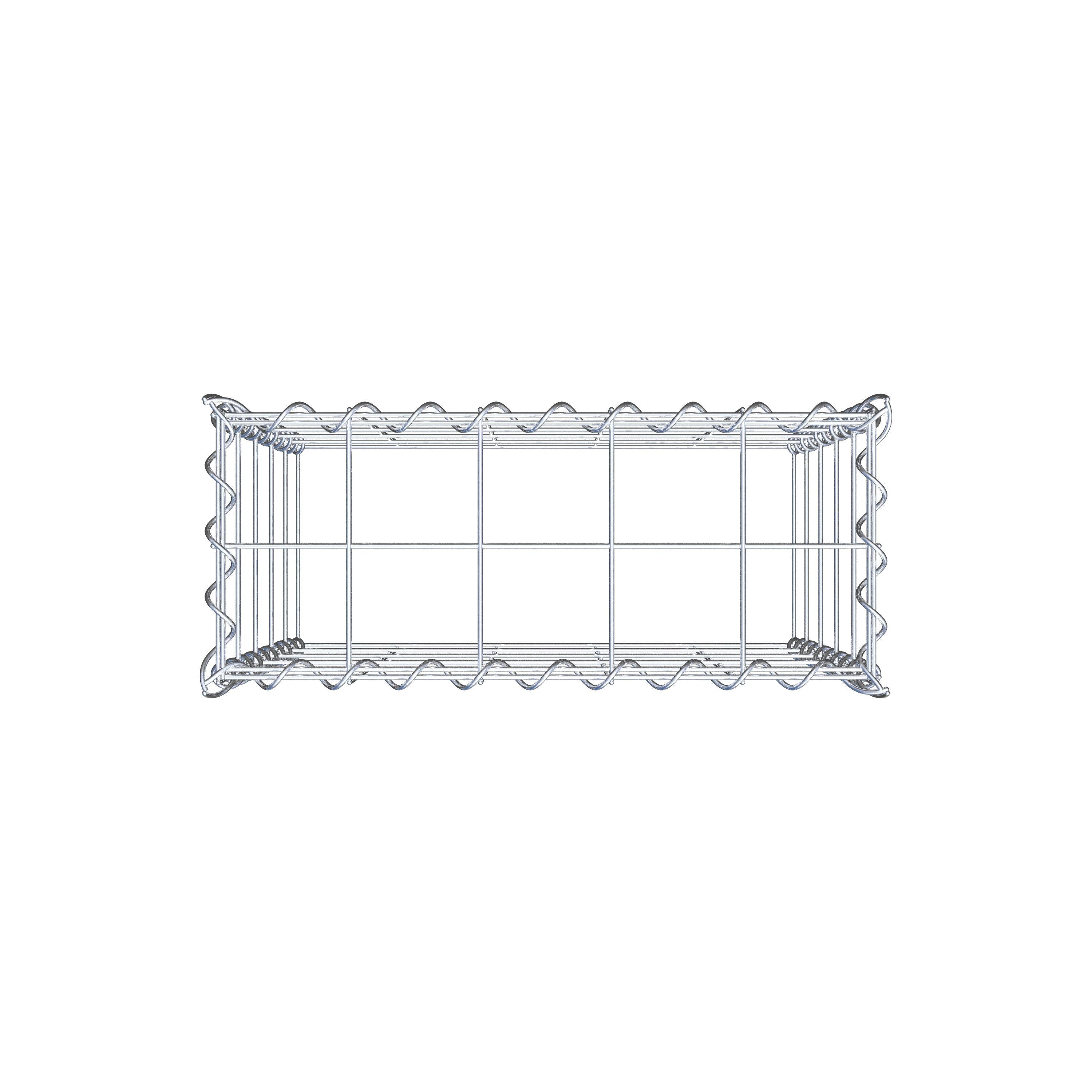 Add-on schanskorf type 3 50 cm x 50 cm x 20 cm (L x H x D), maaswijdte 10 cm x 10 cm, spiraal