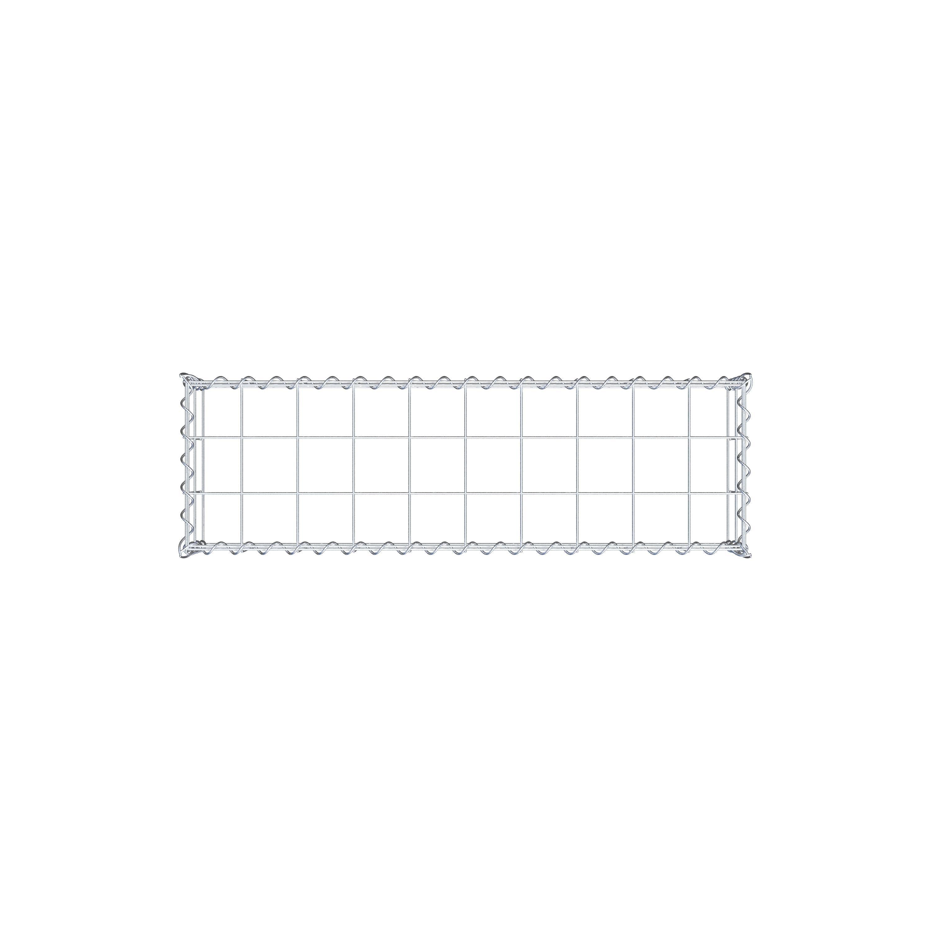 Anbaugabione Typ 3 100 cm x 20 cm x 30 cm (L x H x T), Maschenweite 10 cm x 10 cm, Spirale