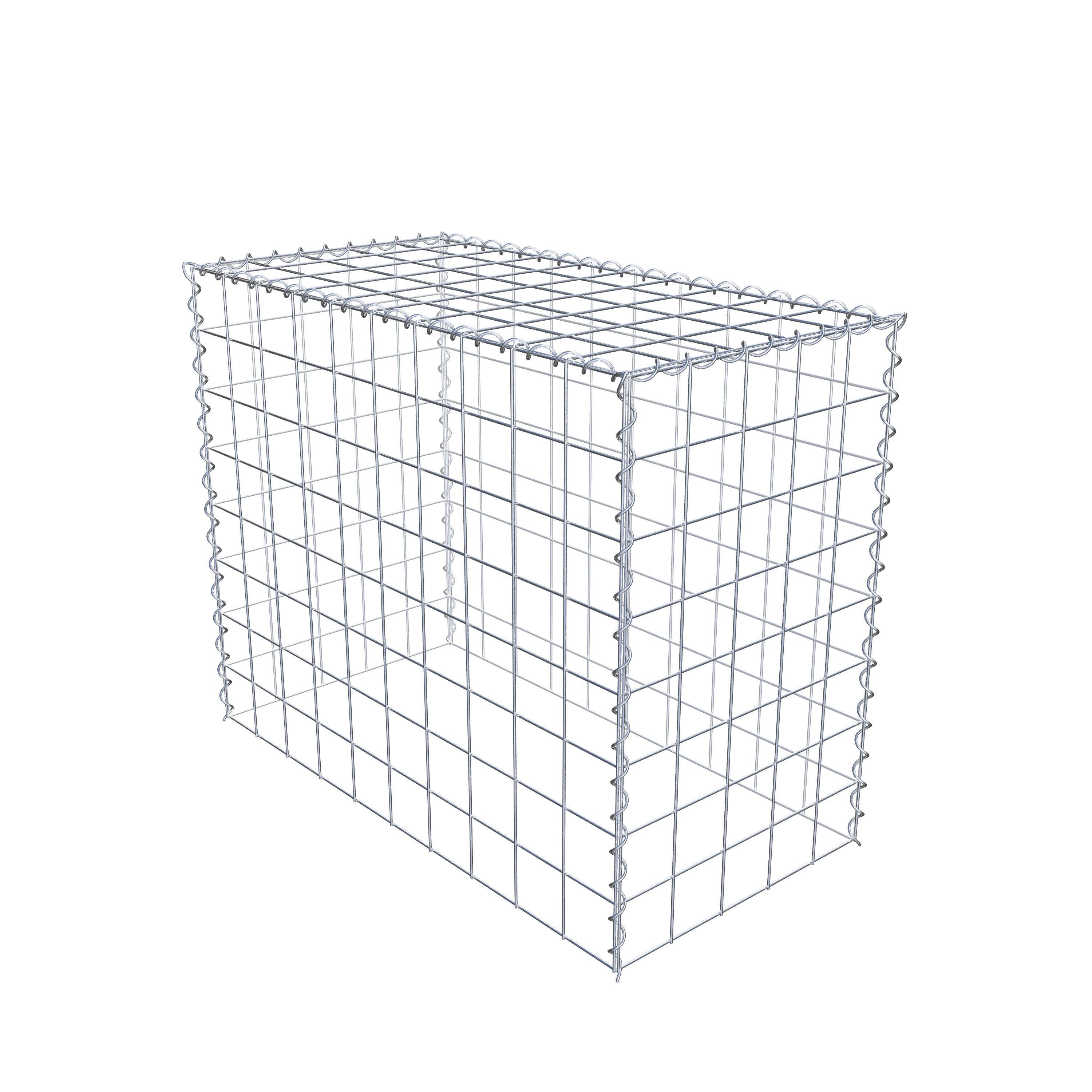Gabion rapporté type 3 100 cm x 80 cm x 50 cm (L x H x P), mailles 10 cm x 10 cm, spirale
