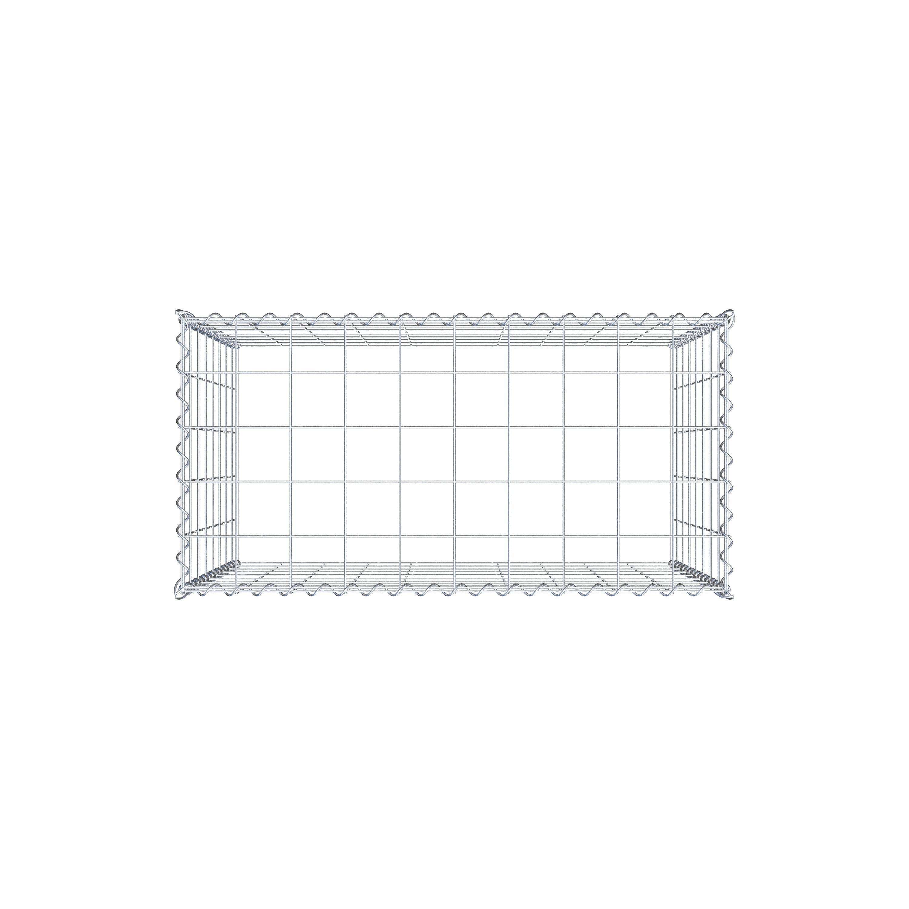 Gabion rapporté type 3 100 cm x 80 cm x 50 cm (L x H x P), mailles 10 cm x 10 cm, spirale