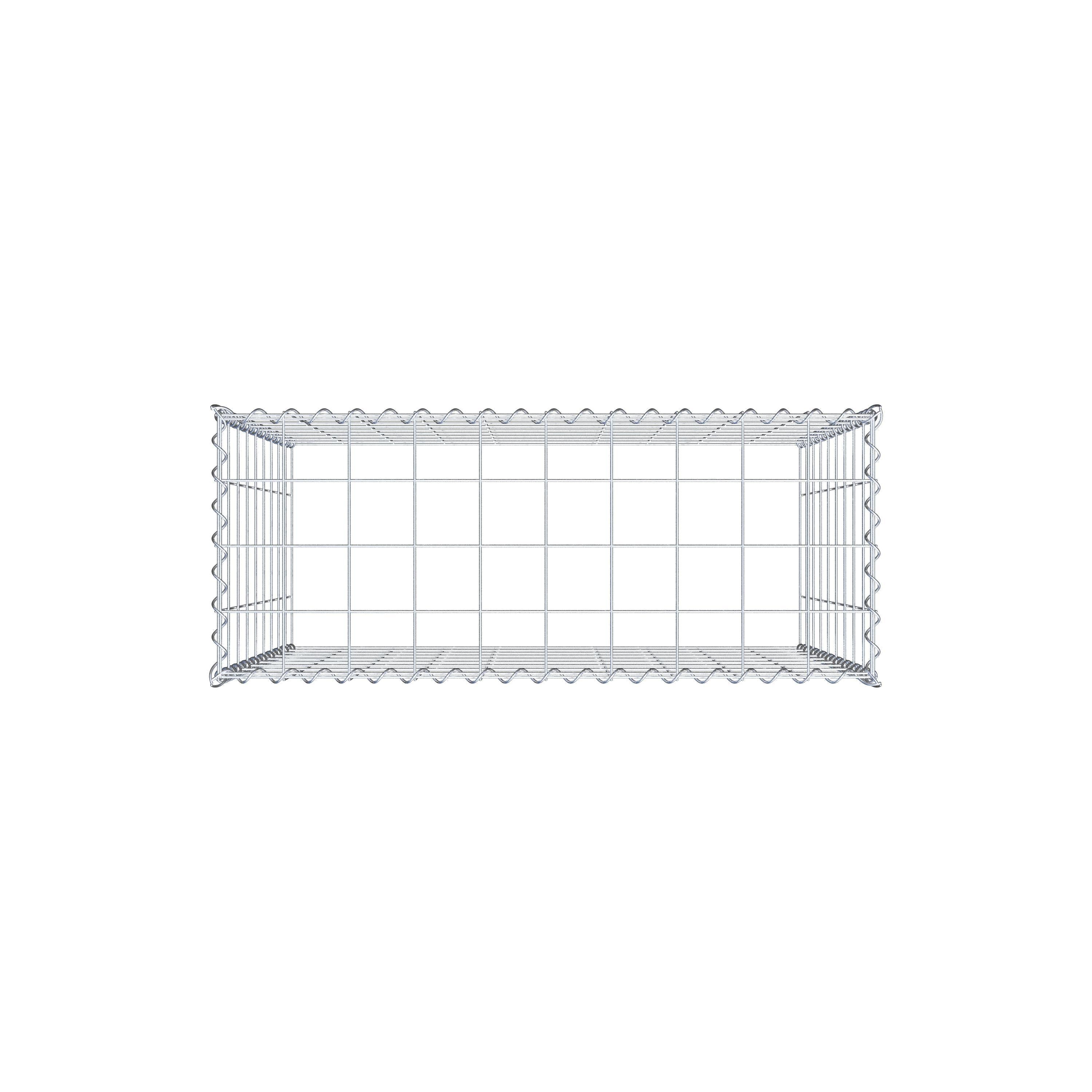 Extra gabion typ 3 100 cm x 90 cm x 40 cm (L x H x D), maskstorlek 10 cm x 10 cm, spiral