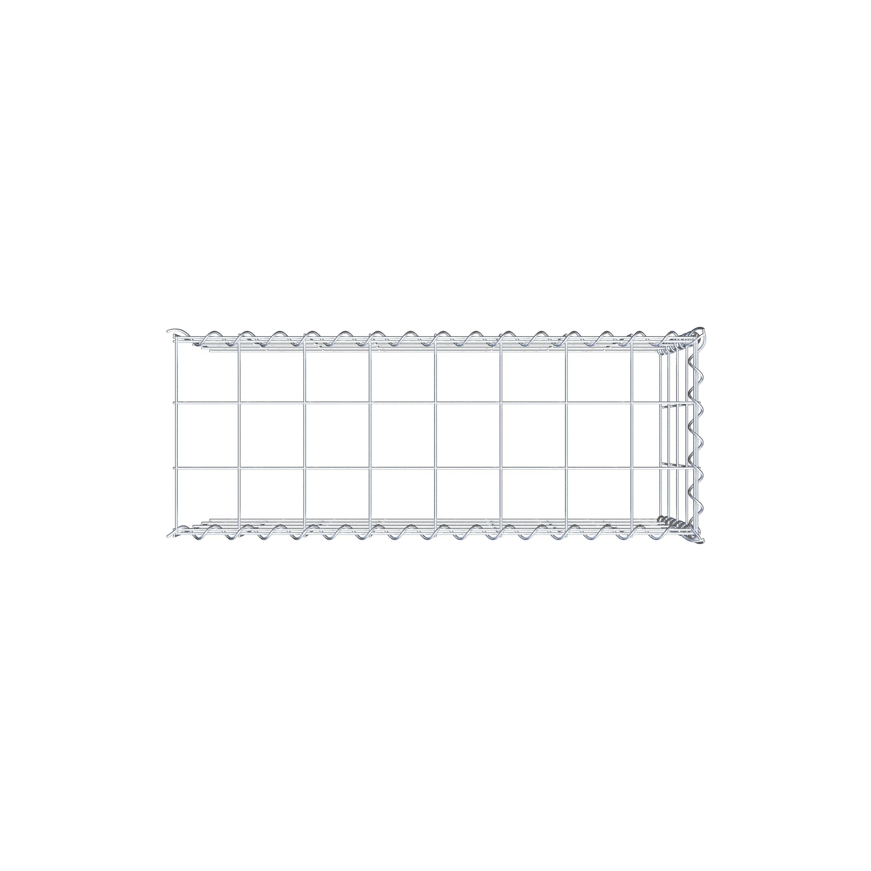 Gabbione aggiuntivo tipo 4 80 cm x 40 cm x 30 cm (L x H x P), maglia 10 cm x 10 cm, spirale