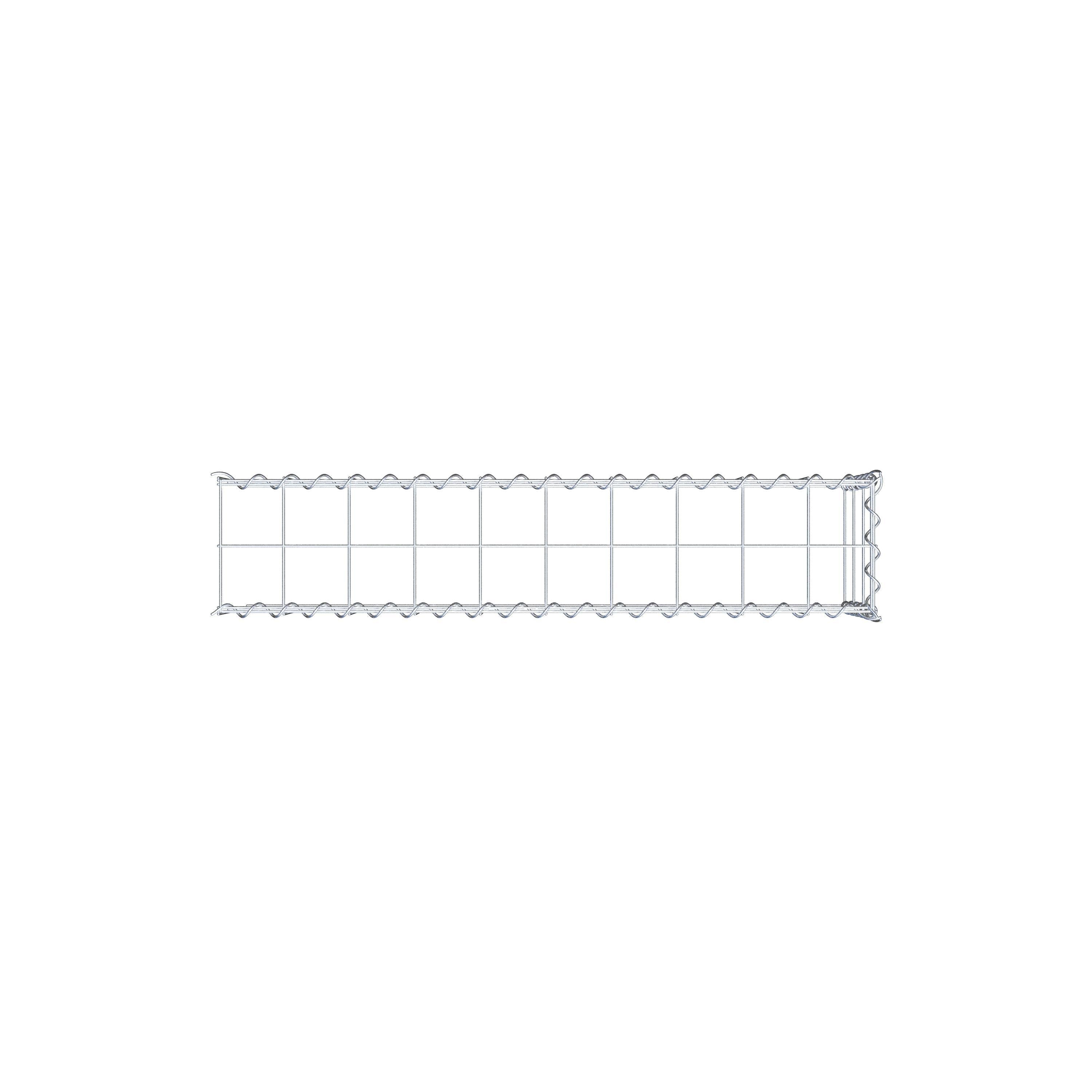 Anbaugabione Typ 4 100 cm x 30 cm x 20 cm (L x H x T), Maschenweite 10 cm x 10 cm, Spirale