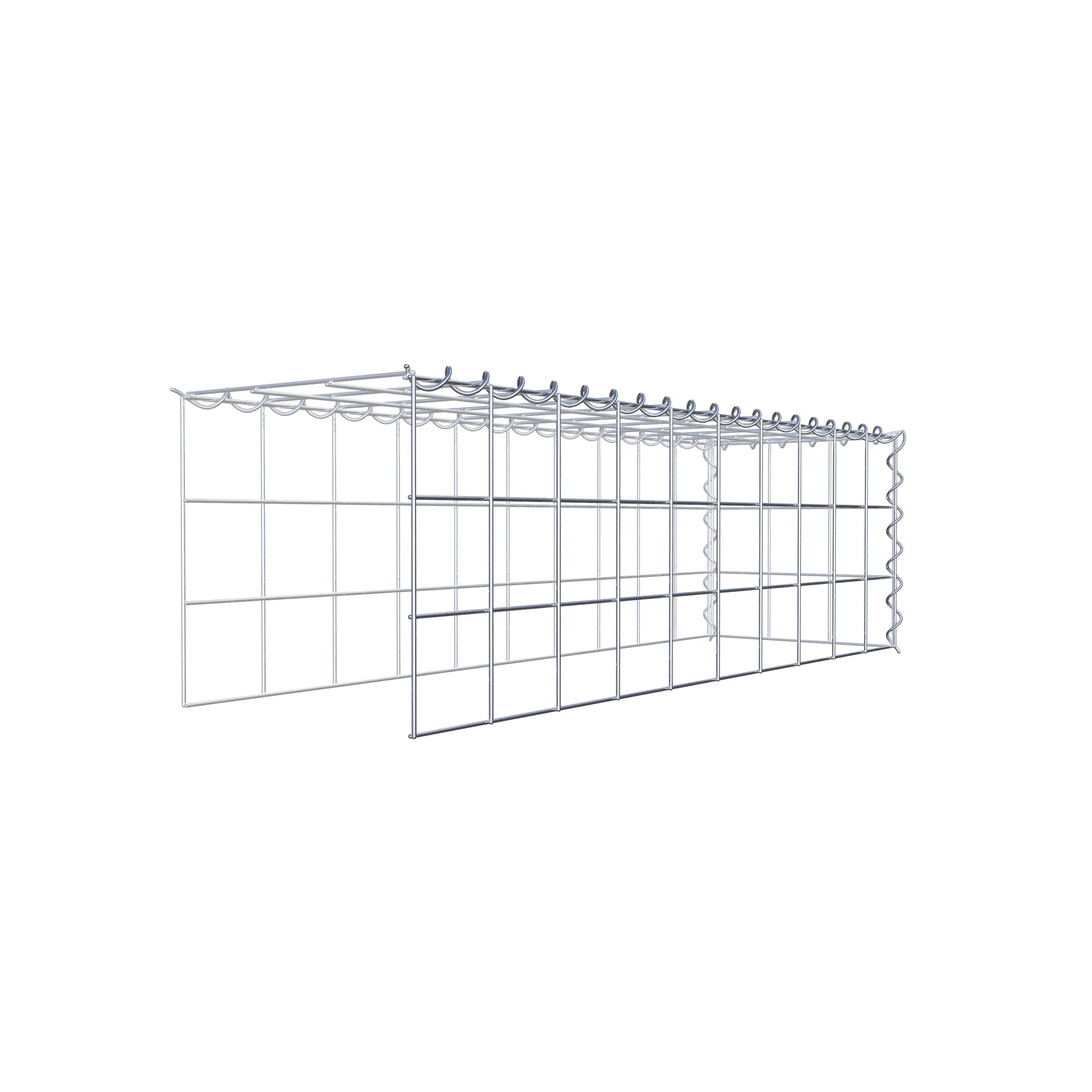 Gabbione aggiuntivo tipo 4 100 cm x 30 cm x 30 cm (L x A x P), maglia 10 cm x 10 cm, spirale