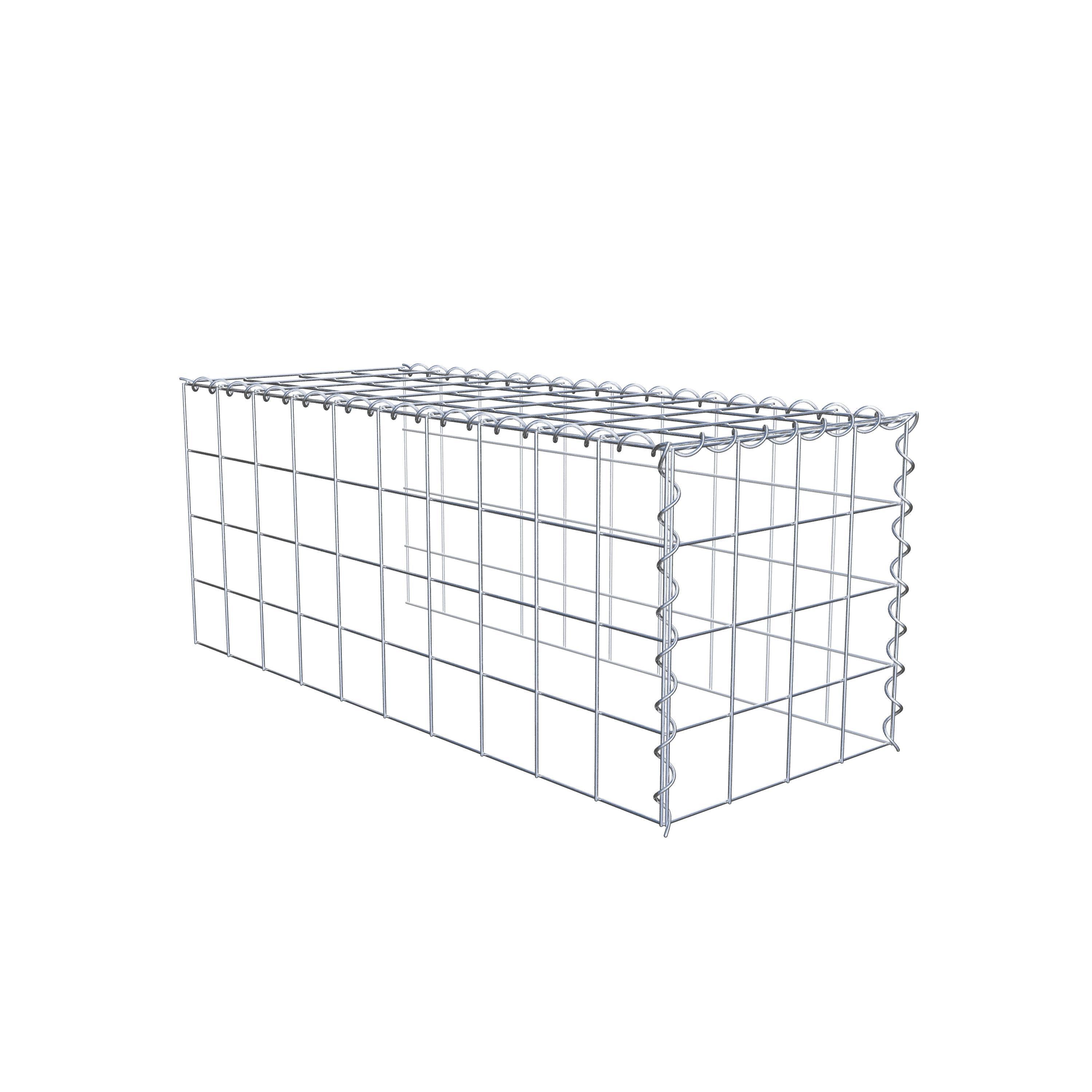 Gavión complementario tipo 4 100 cm x 40 cm x 40 cm (L x A x P), malla 10 cm x 10 cm, espiral