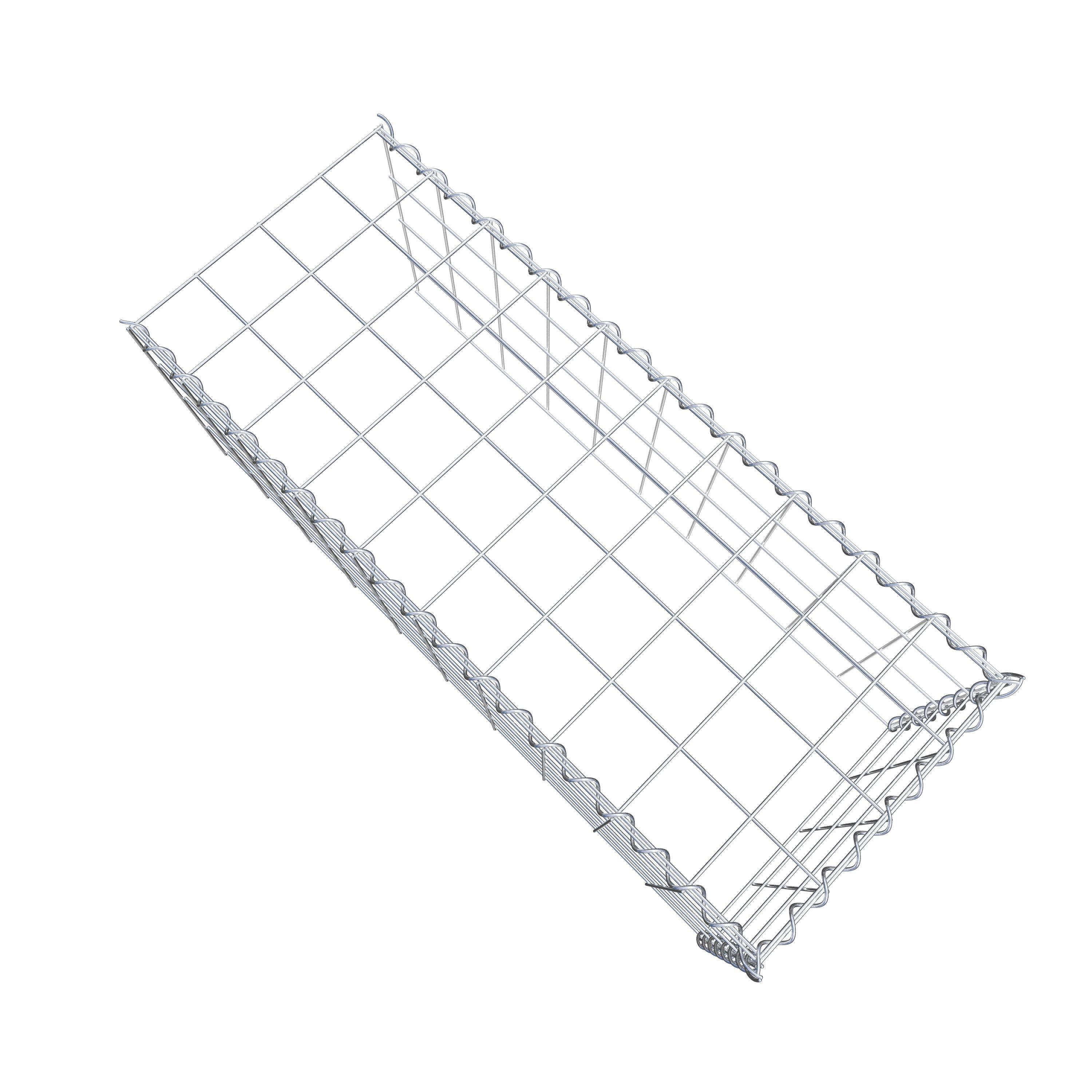 Gavión complementario tipo 4 100 cm x 40 cm x 40 cm (L x A x P), malla 10 cm x 10 cm, espiral