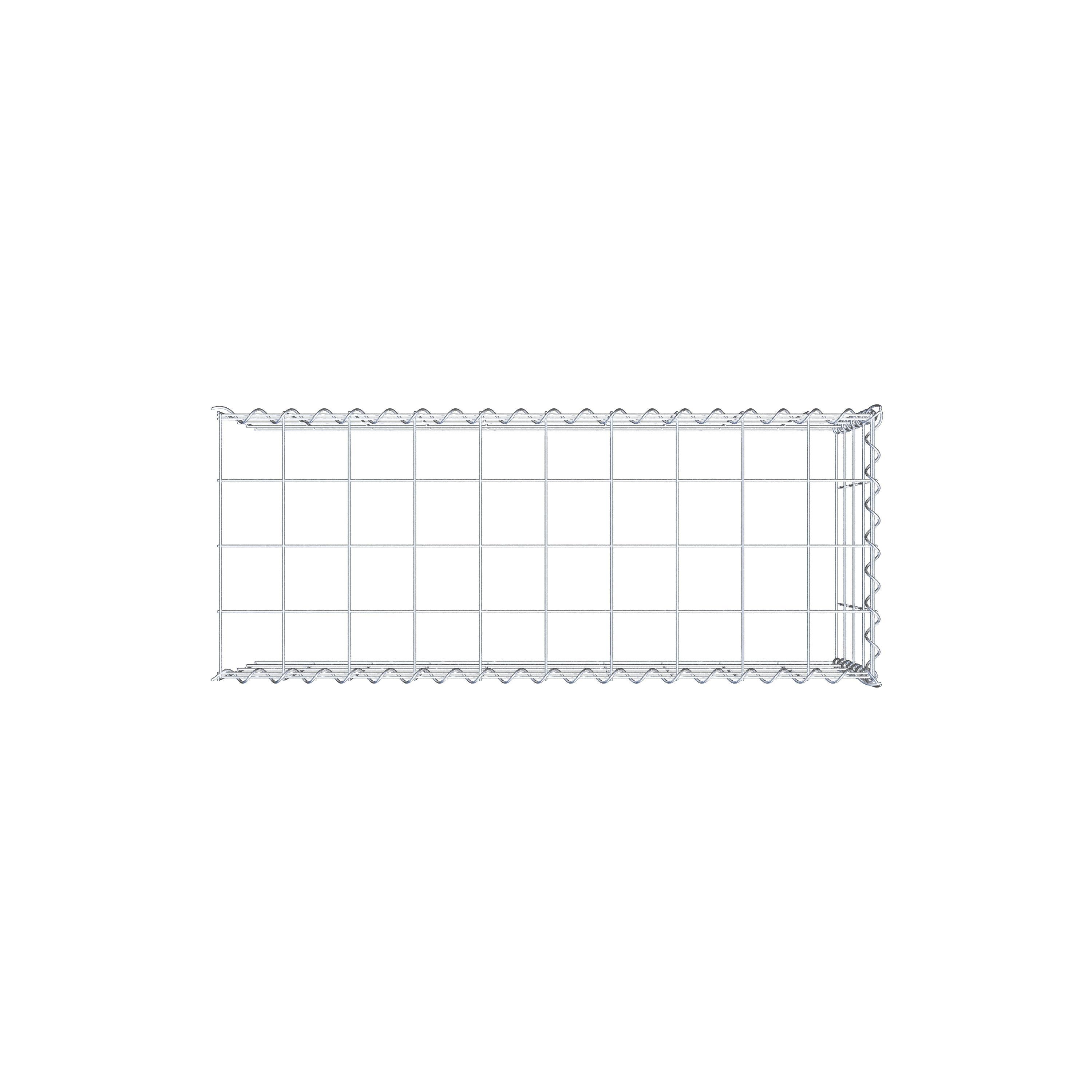 Gavión complementario tipo 4 100 cm x 40 cm x 40 cm (L x A x P), malla 10 cm x 10 cm, espiral