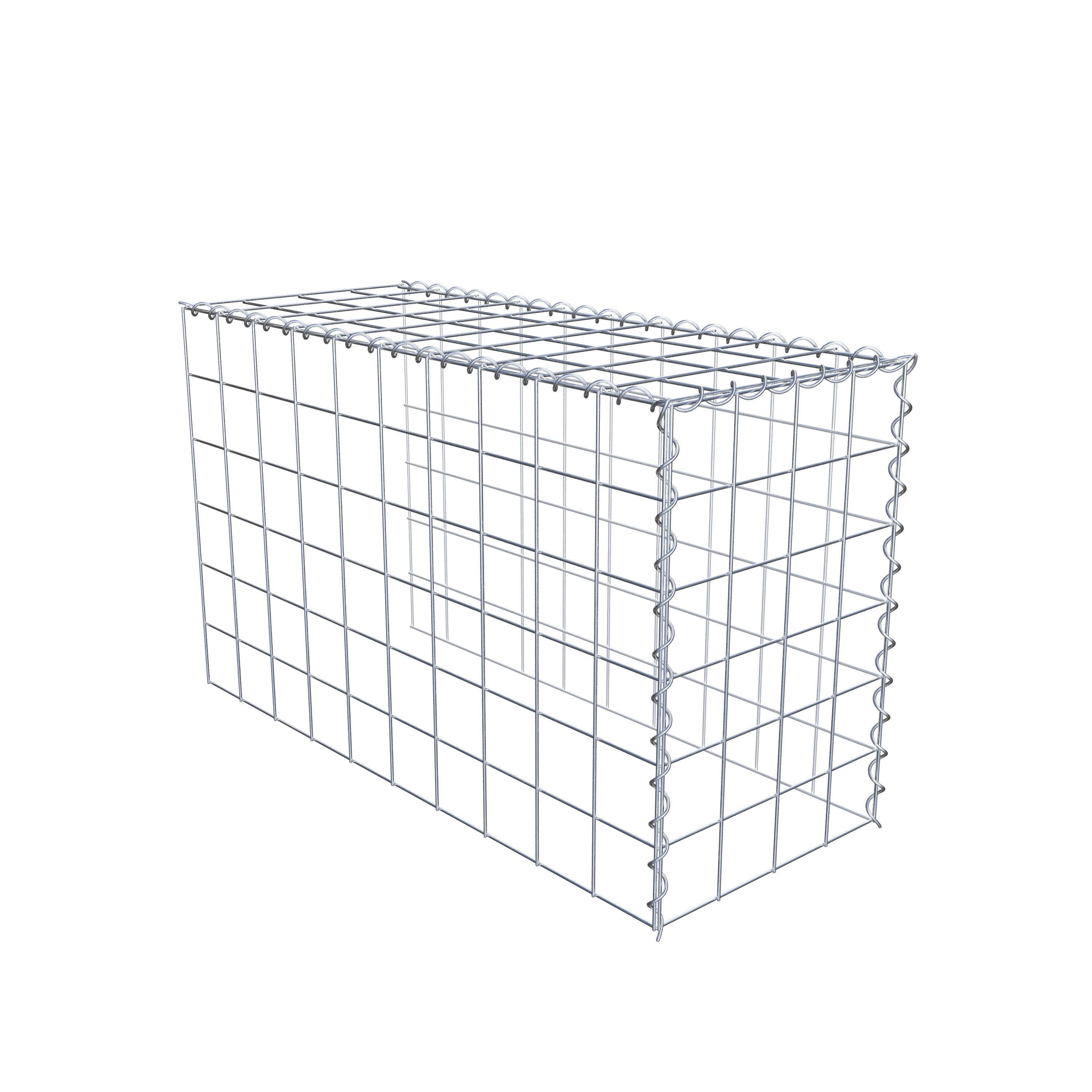 Extra gabion typ 4 100 cm x 60 cm x 40 cm (L x H x D), maskstorlek 10 cm x 10 cm, spiral
