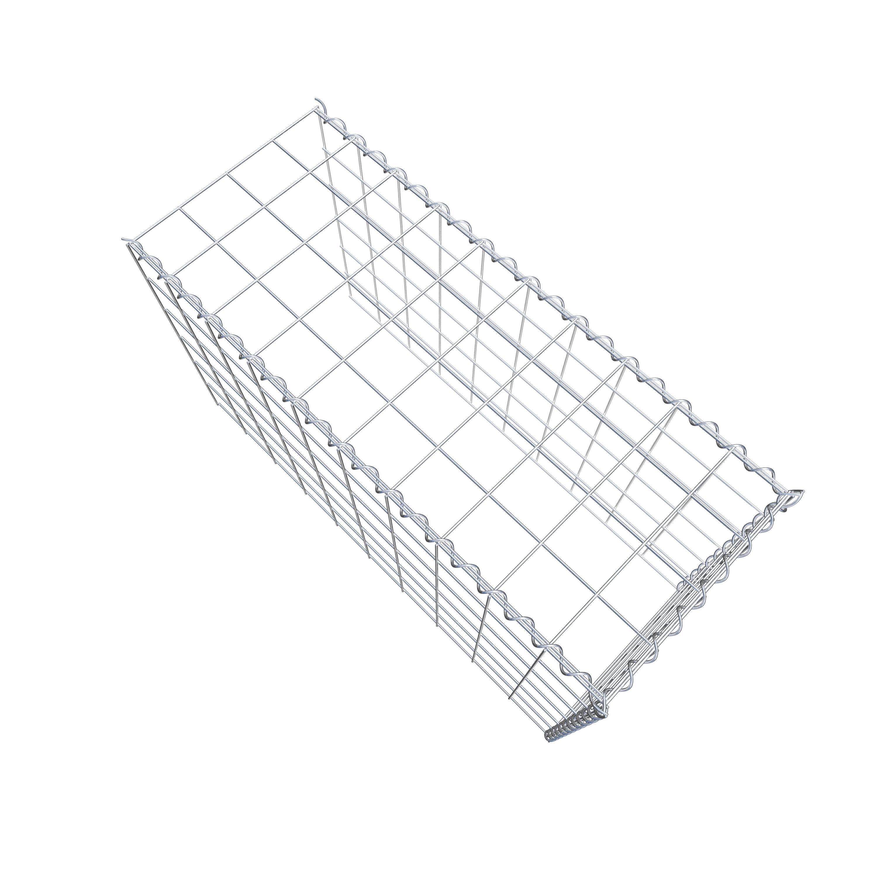 Extra gabion typ 4 100 cm x 60 cm x 40 cm (L x H x D), maskstorlek 10 cm x 10 cm, spiral