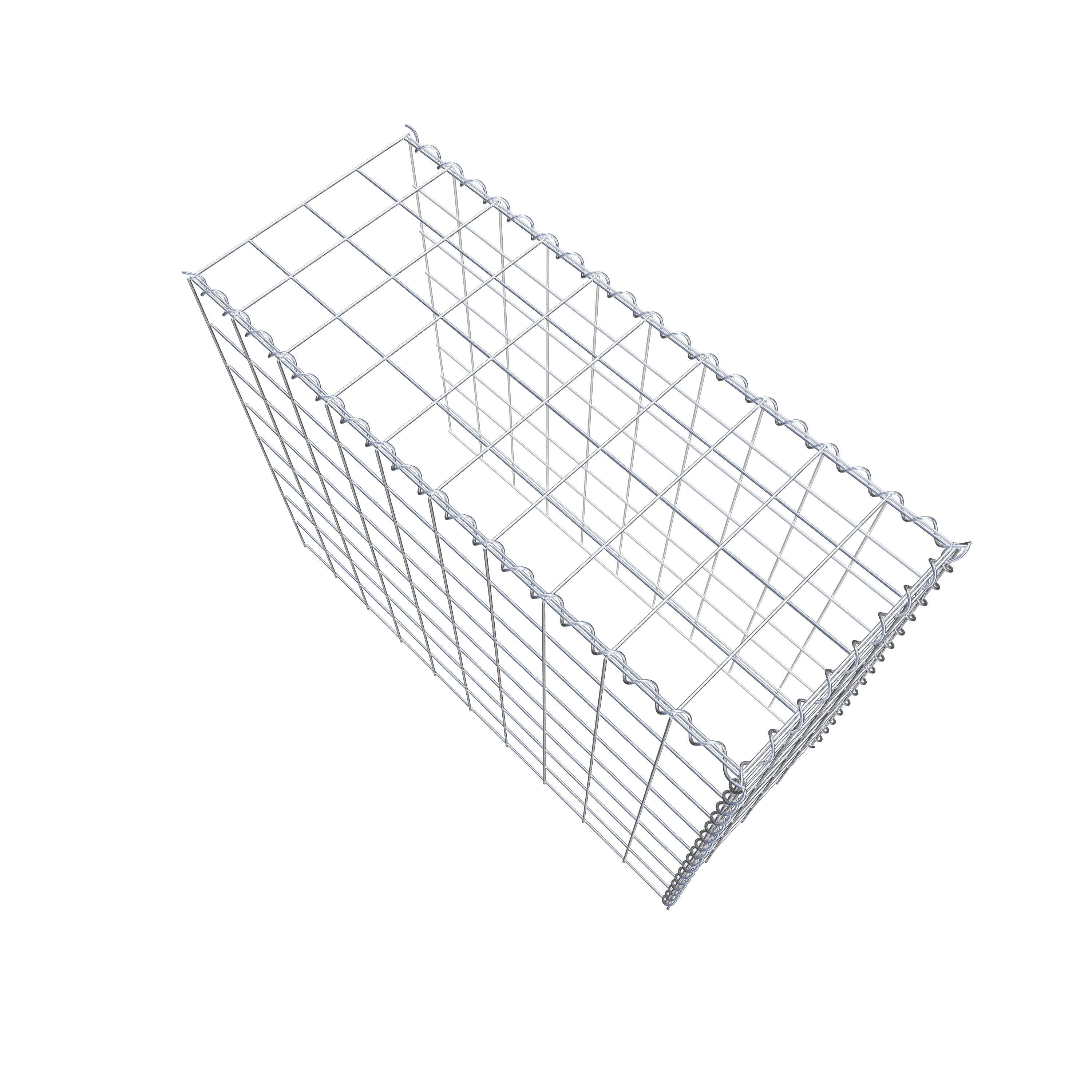 Gabião tipo 4 100 cm x 80 cm x 40 cm (C x A x P), malhagem 10 cm x 10 cm, espiral