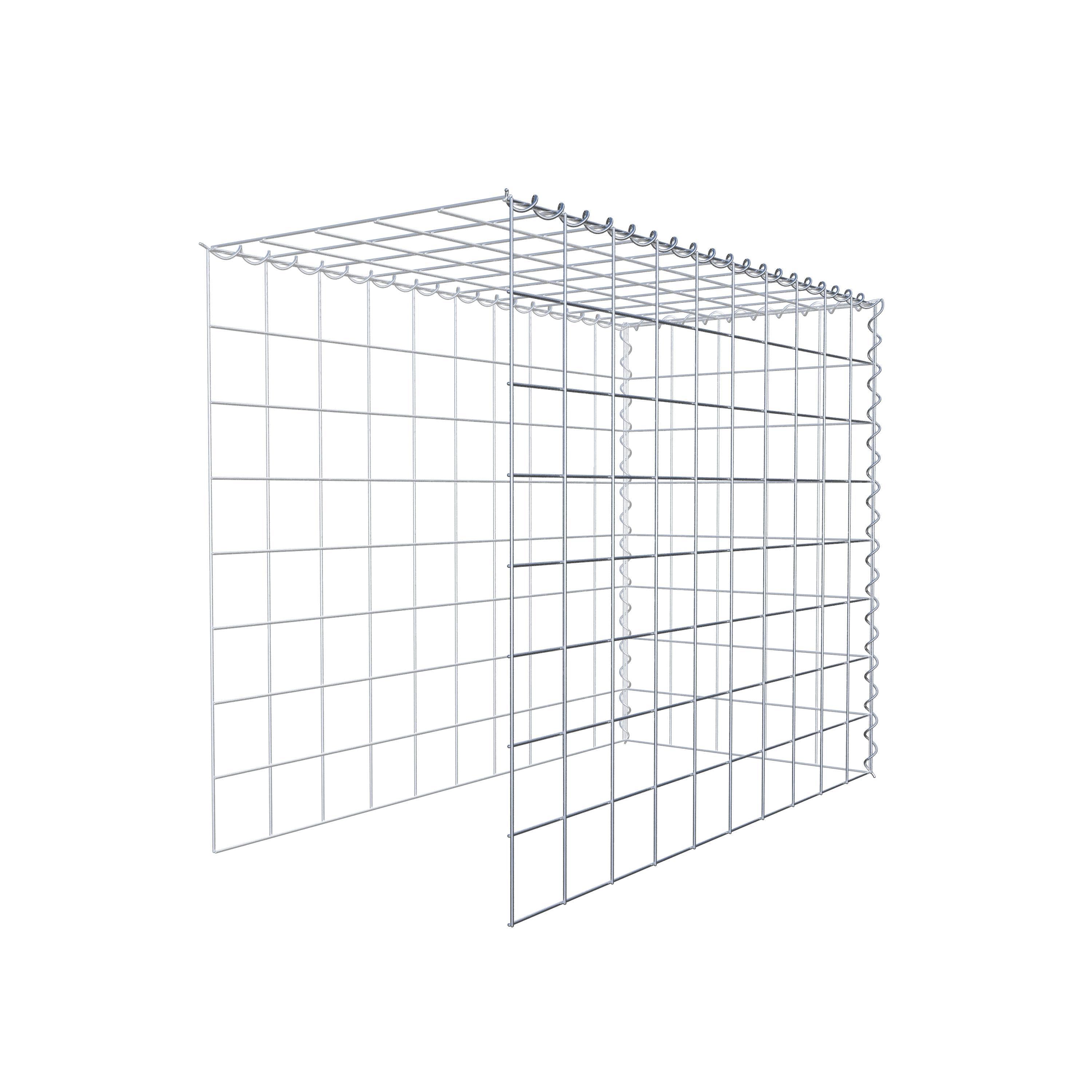 Gavión complementario tipo 4 100 cm x 80 cm x 50 cm (L x A x P), malla 10 cm x 10 cm, espiral