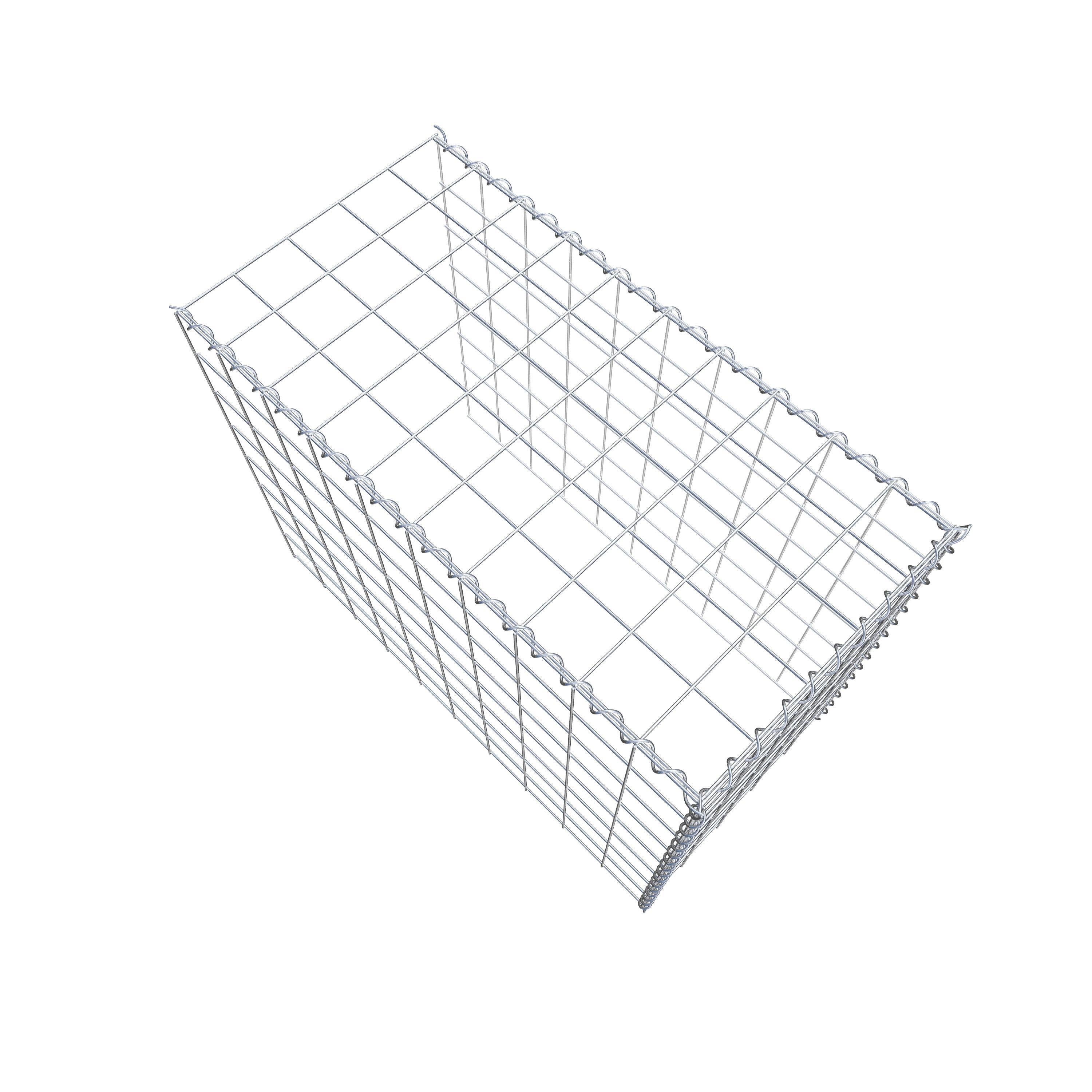Gavión complementario tipo 4 100 cm x 80 cm x 50 cm (L x A x P), malla 10 cm x 10 cm, espiral